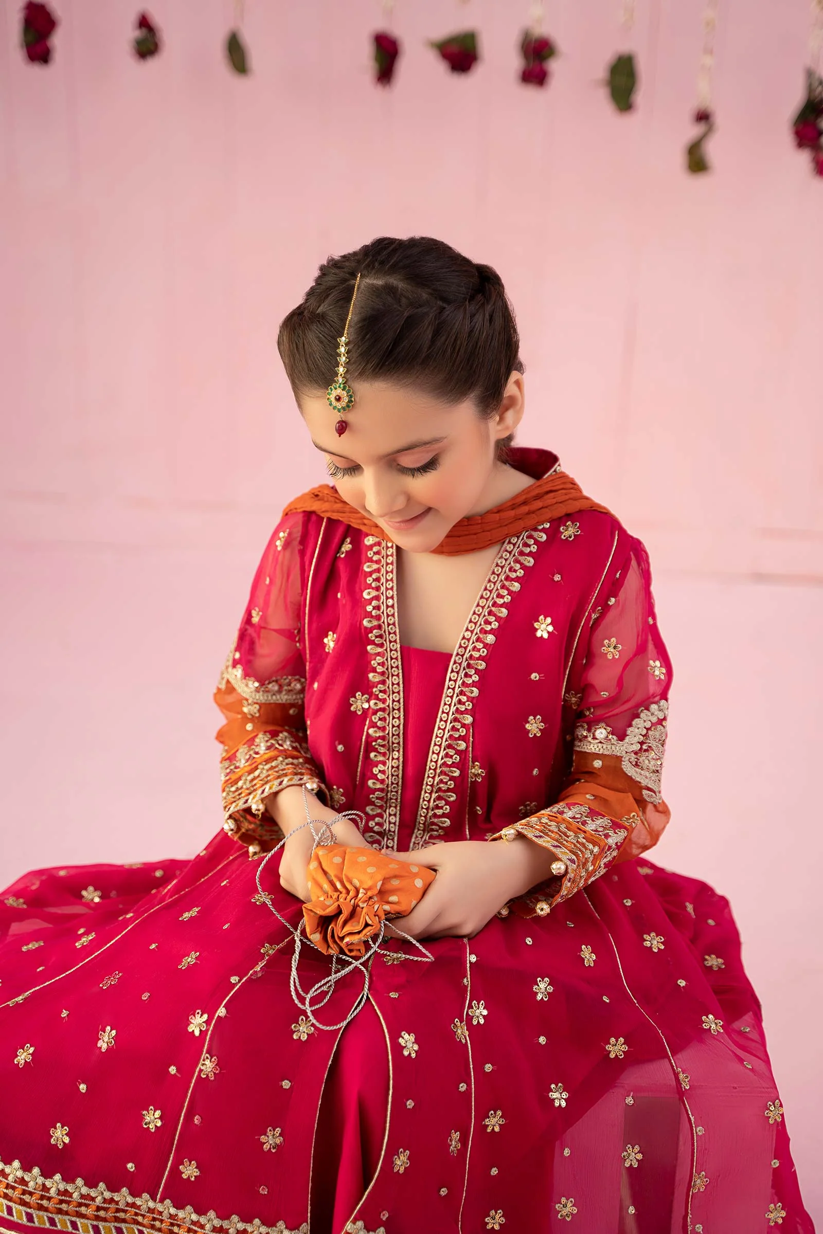 3 Piece Embroidered Chiffon Suit - Image 5
