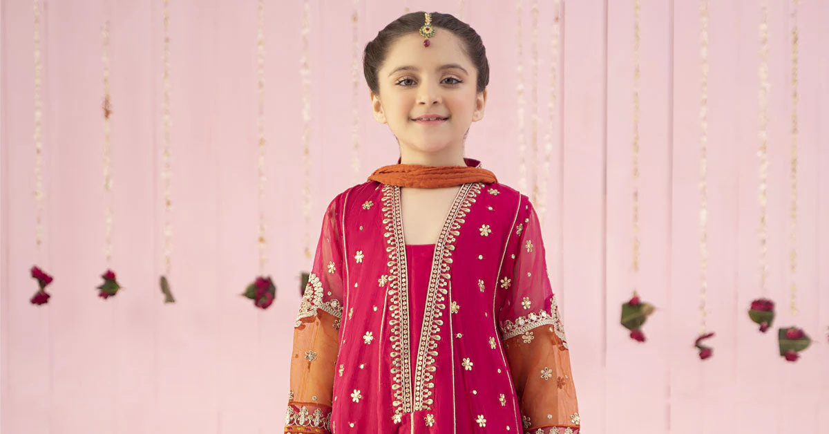 3 Piece Embroidered Chiffon Suit - Image 9