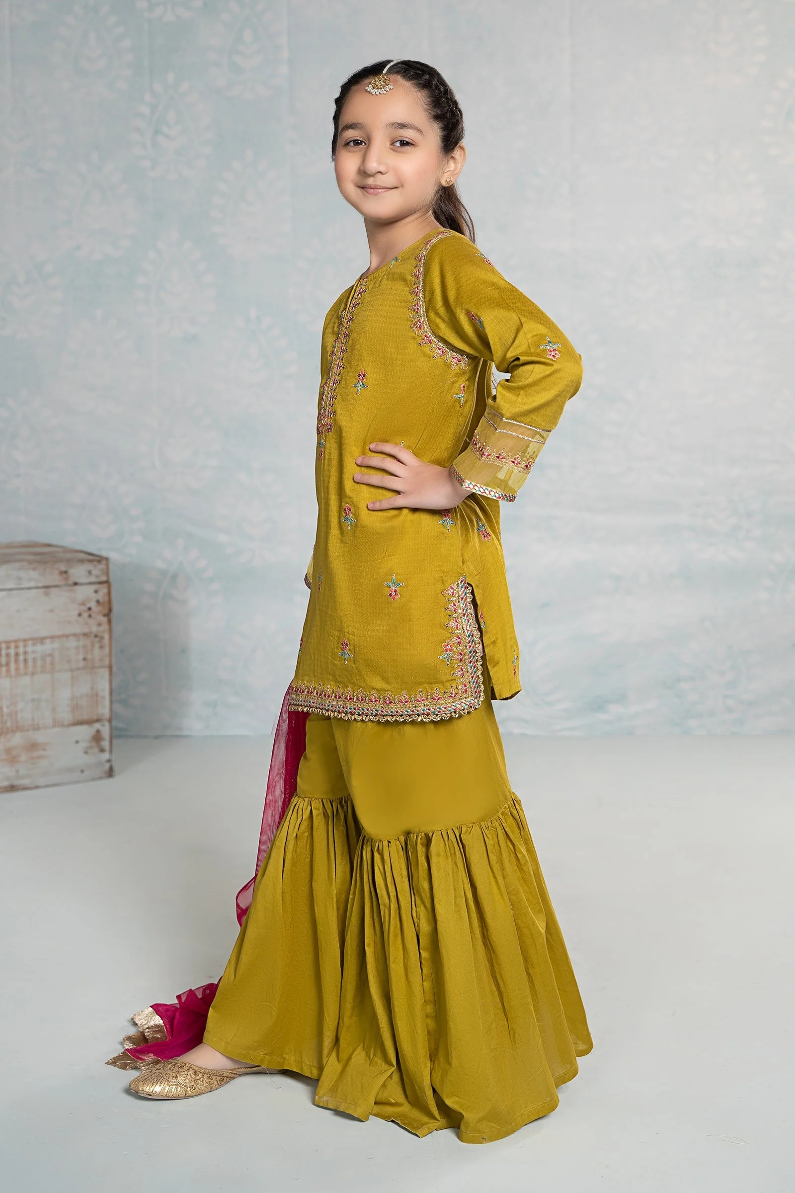3 Piece Embroidered Dobby Suit - Image 6