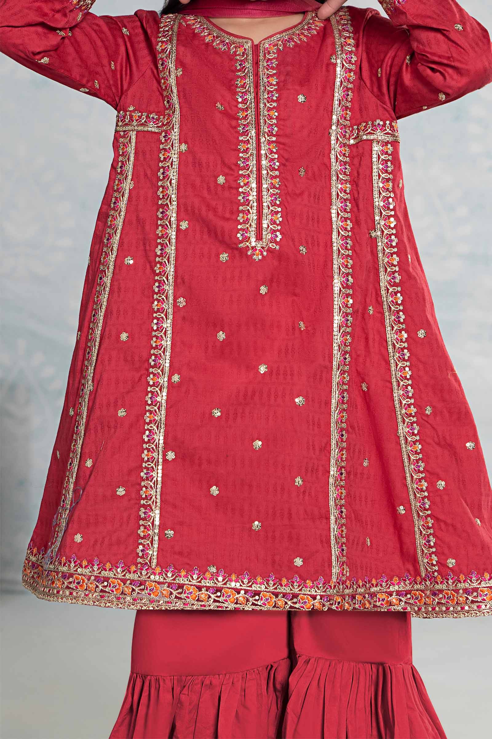 3 Piece Embroidered Dobby Suit - Image 4