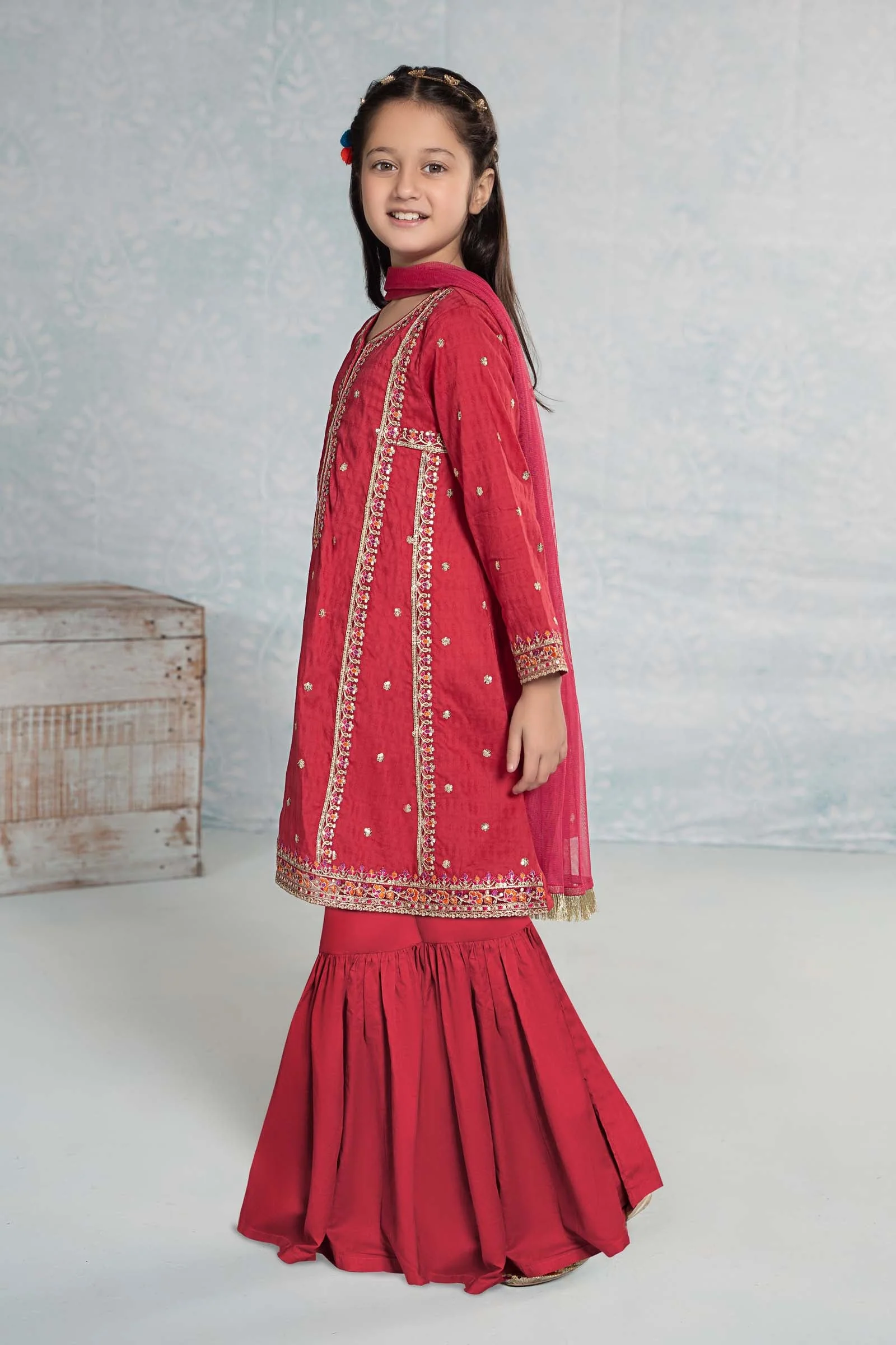 3 Piece Embroidered Dobby Suit - Image 6