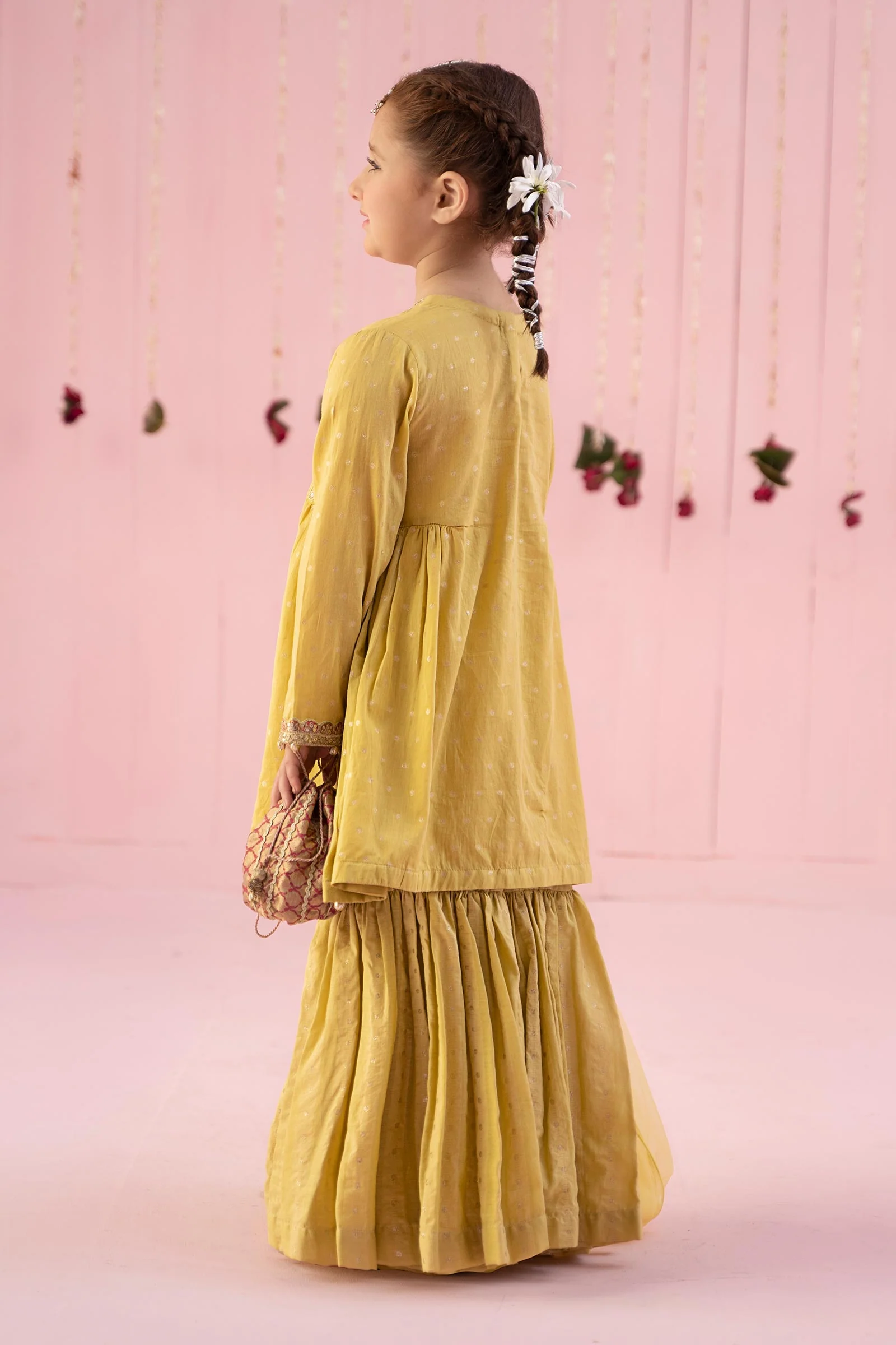 3 Piece Embroidered Jacquard Broshia Suit - Image 6