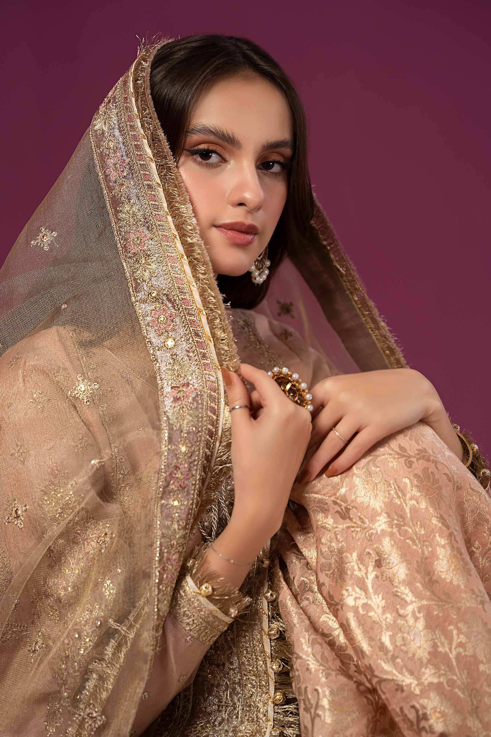 3 Piece Embroidered Masoori Suit - Image 2