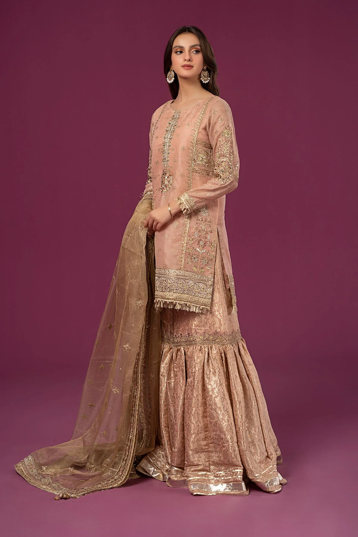 3 Piece Embroidered Masoori Suit - Image 3