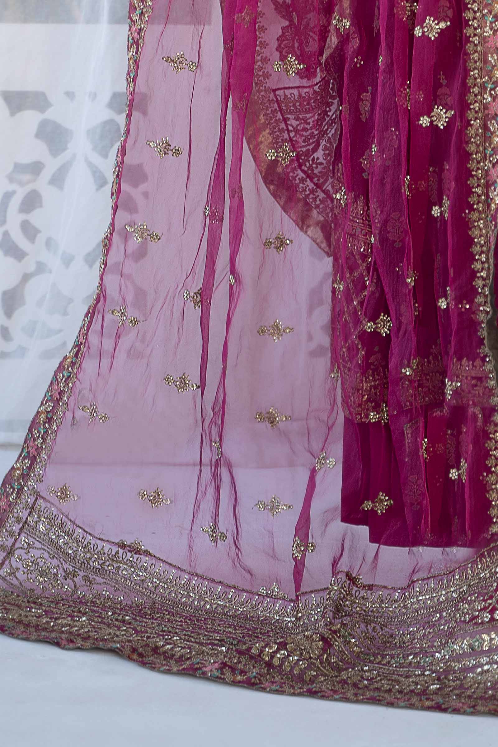 3 Piece Printed Raw Silk Suit - Image 4
