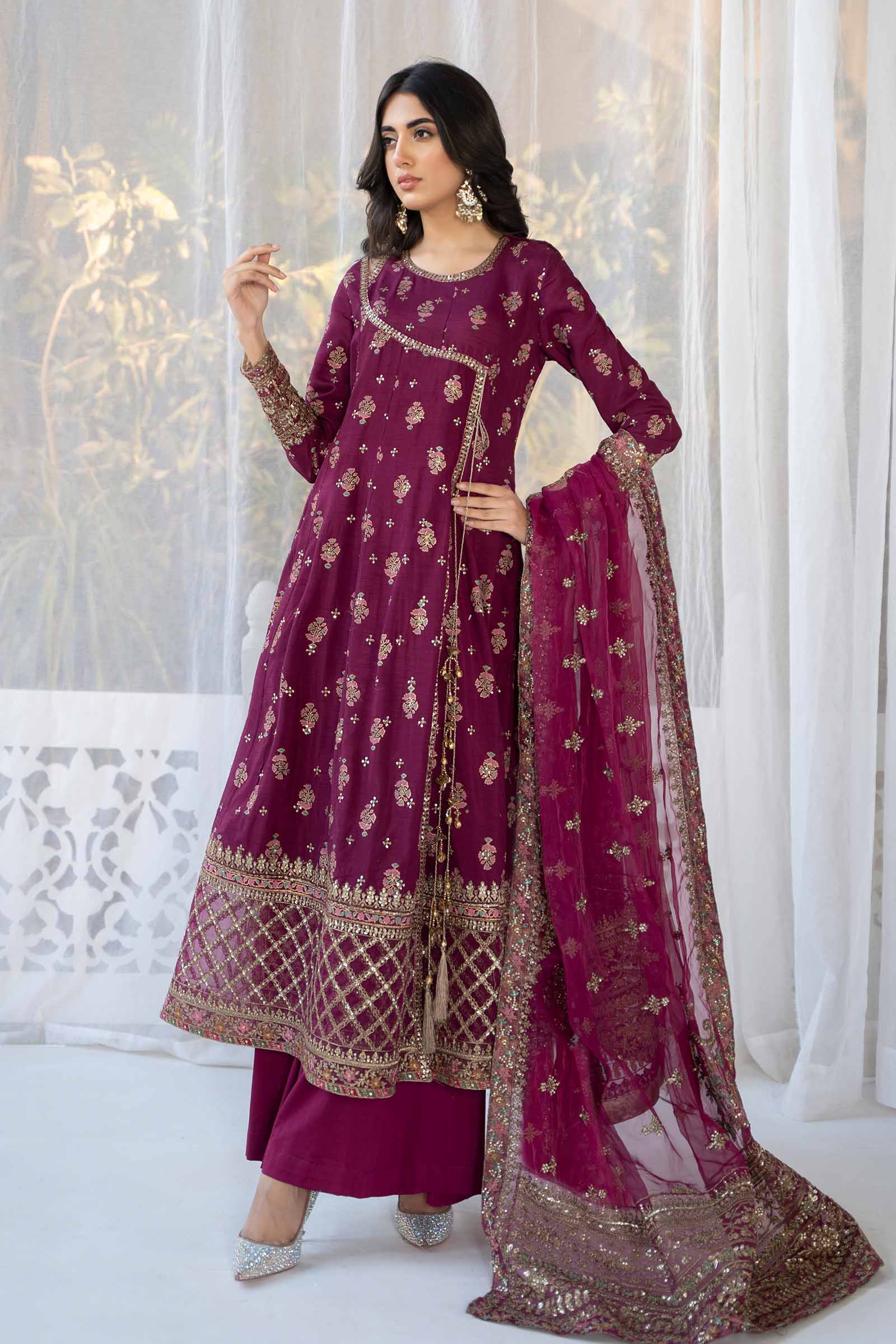 3 Piece Printed Raw Silk Suit - Image 5
