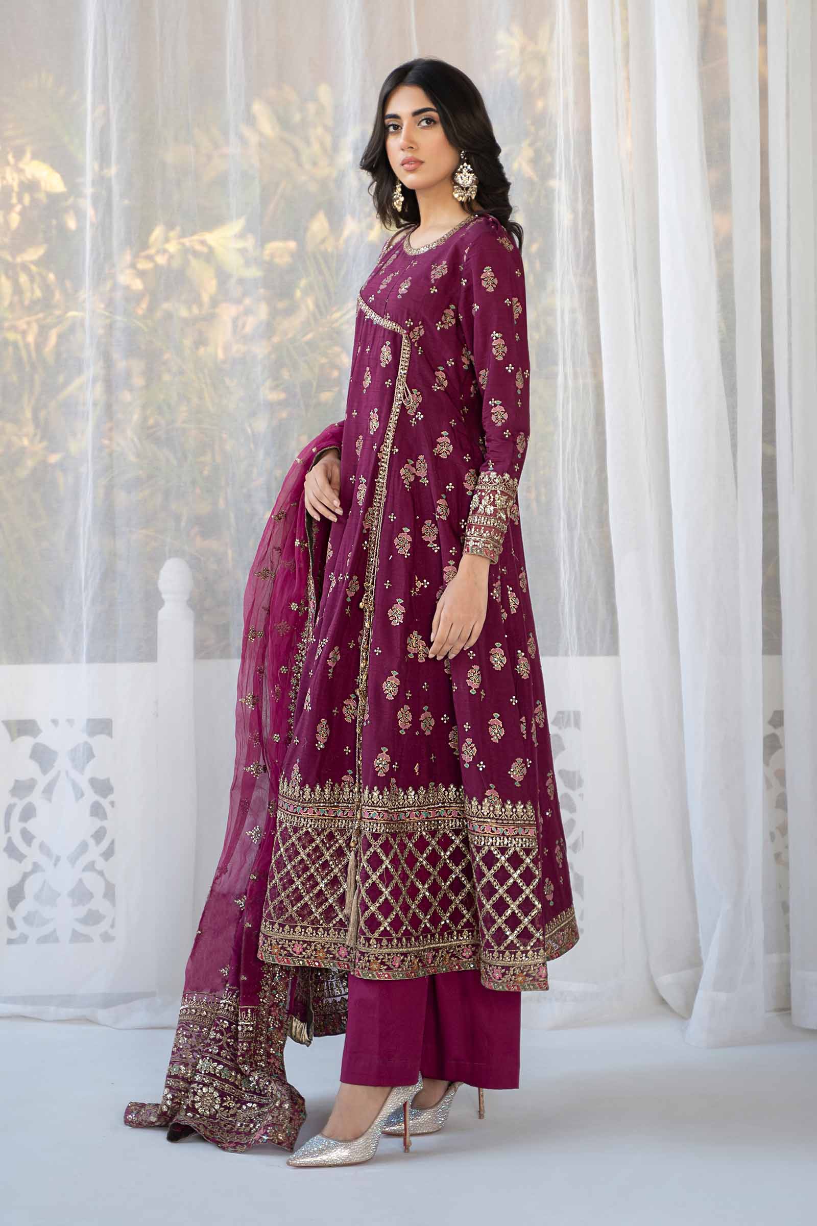 3 Piece Printed Raw Silk Suit - Image 6
