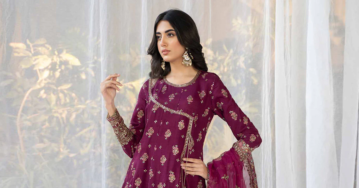 3 Piece Printed Raw Silk Suit - Image 8