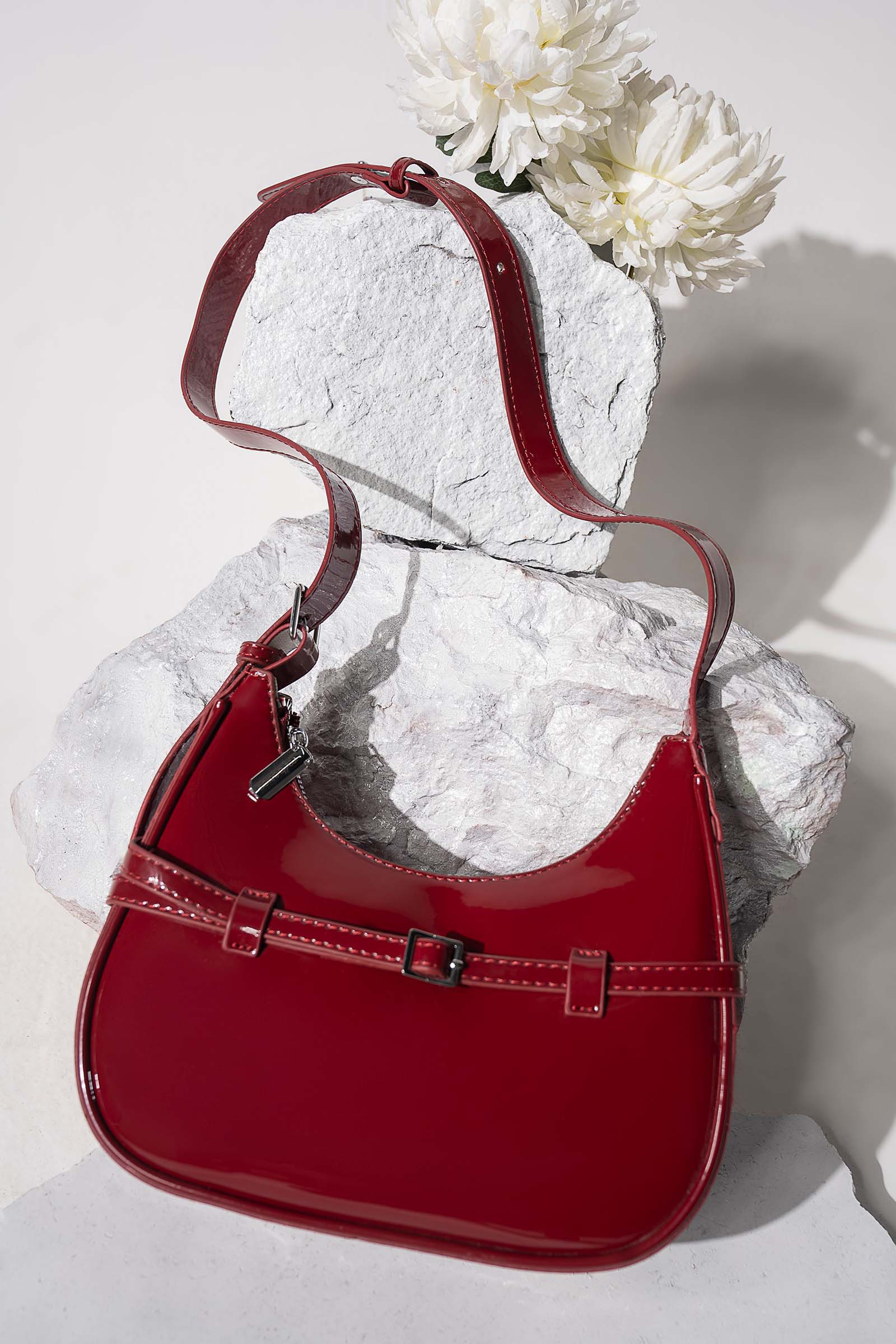 Belted Crescent Bag - Image 7