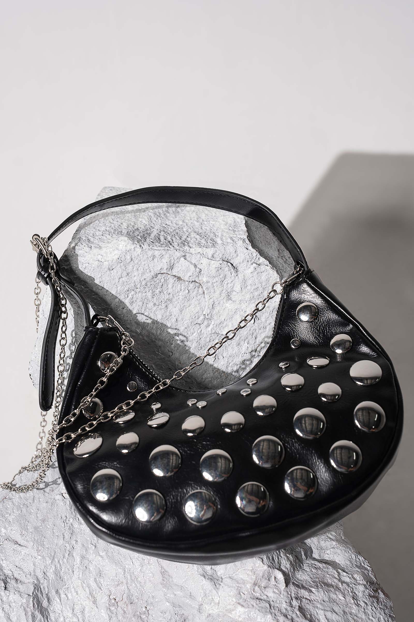 Studded Hobo Bag - Image 7