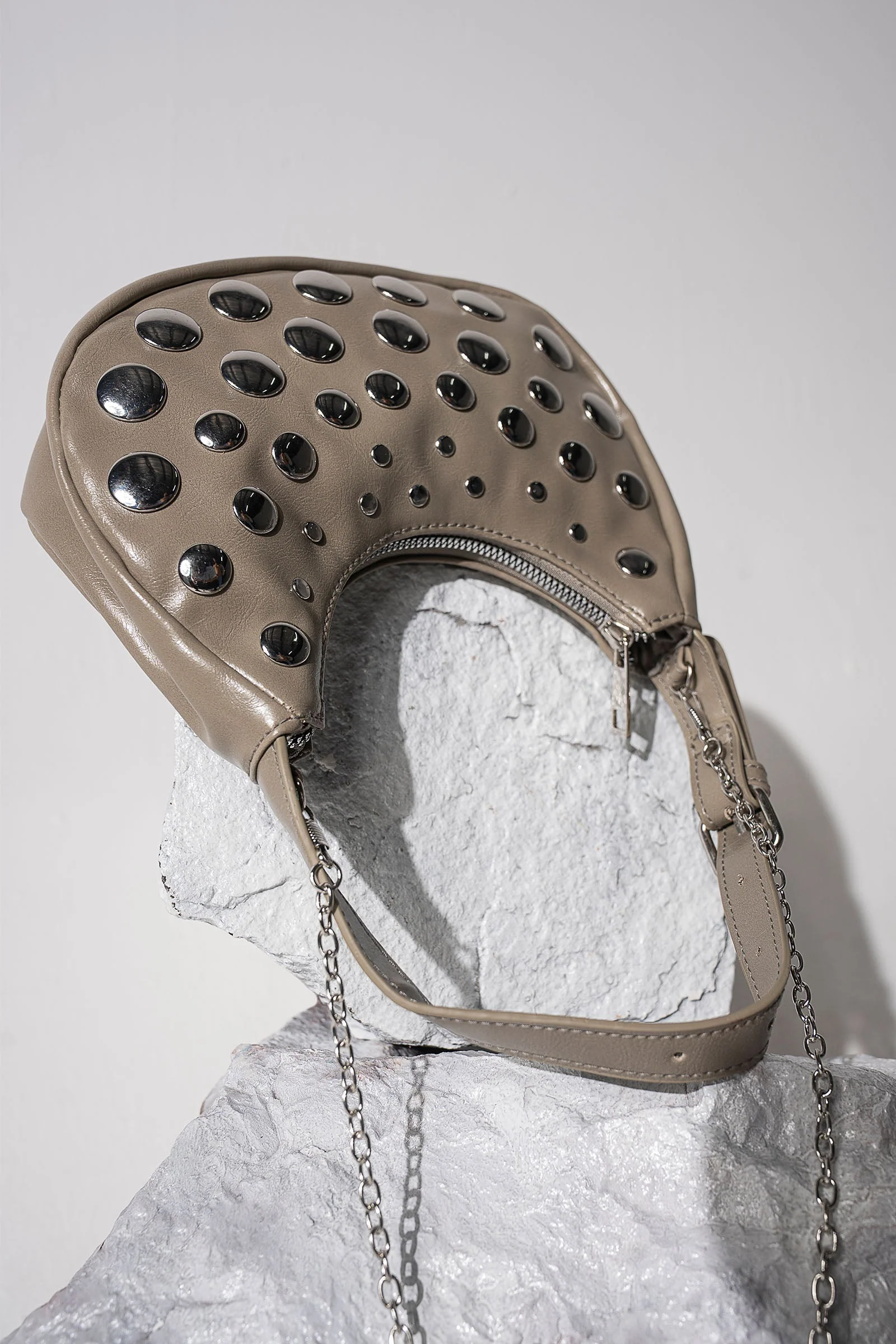 Studded Hobo Bag - Image 3