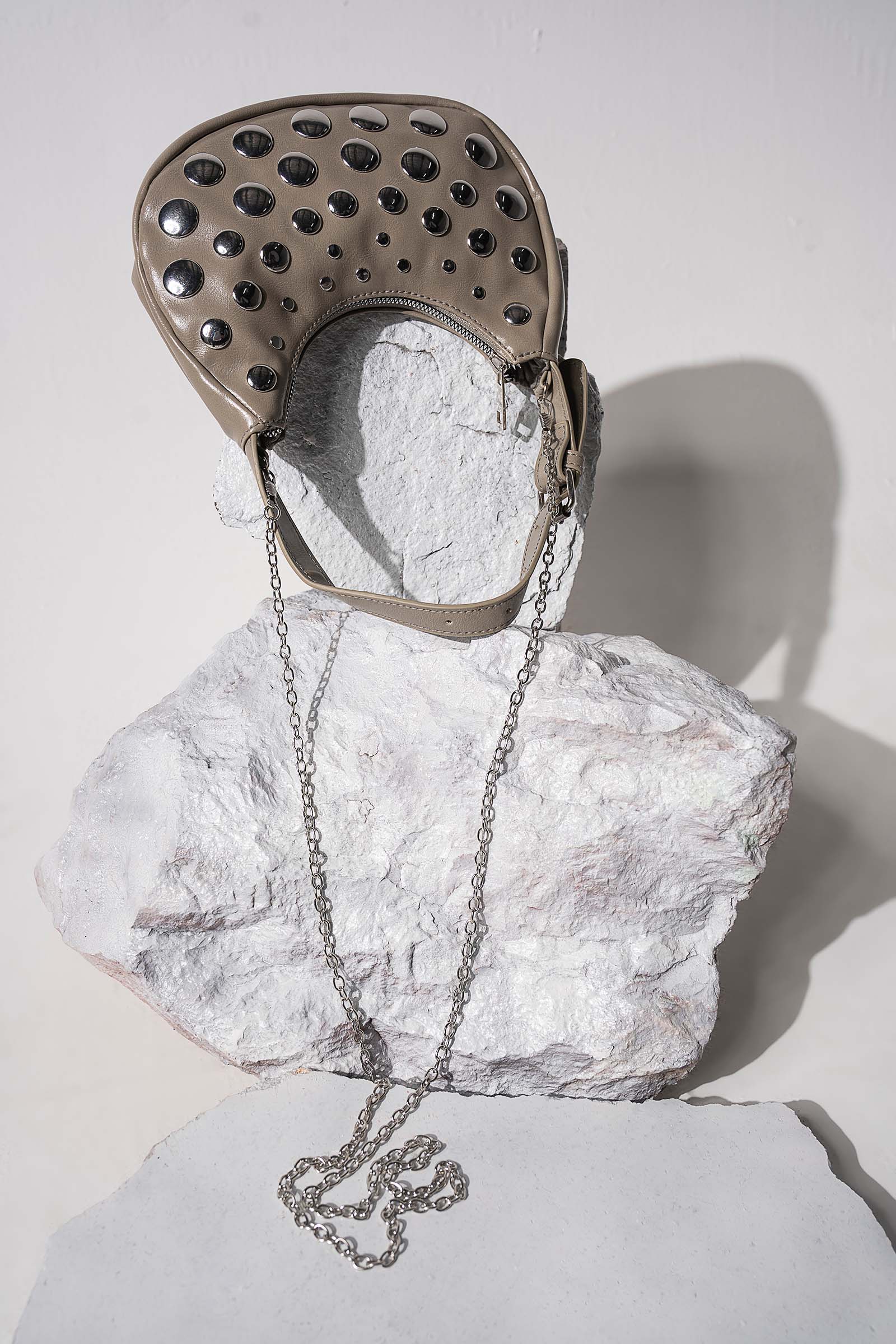 Studded Hobo Bag - Image 7