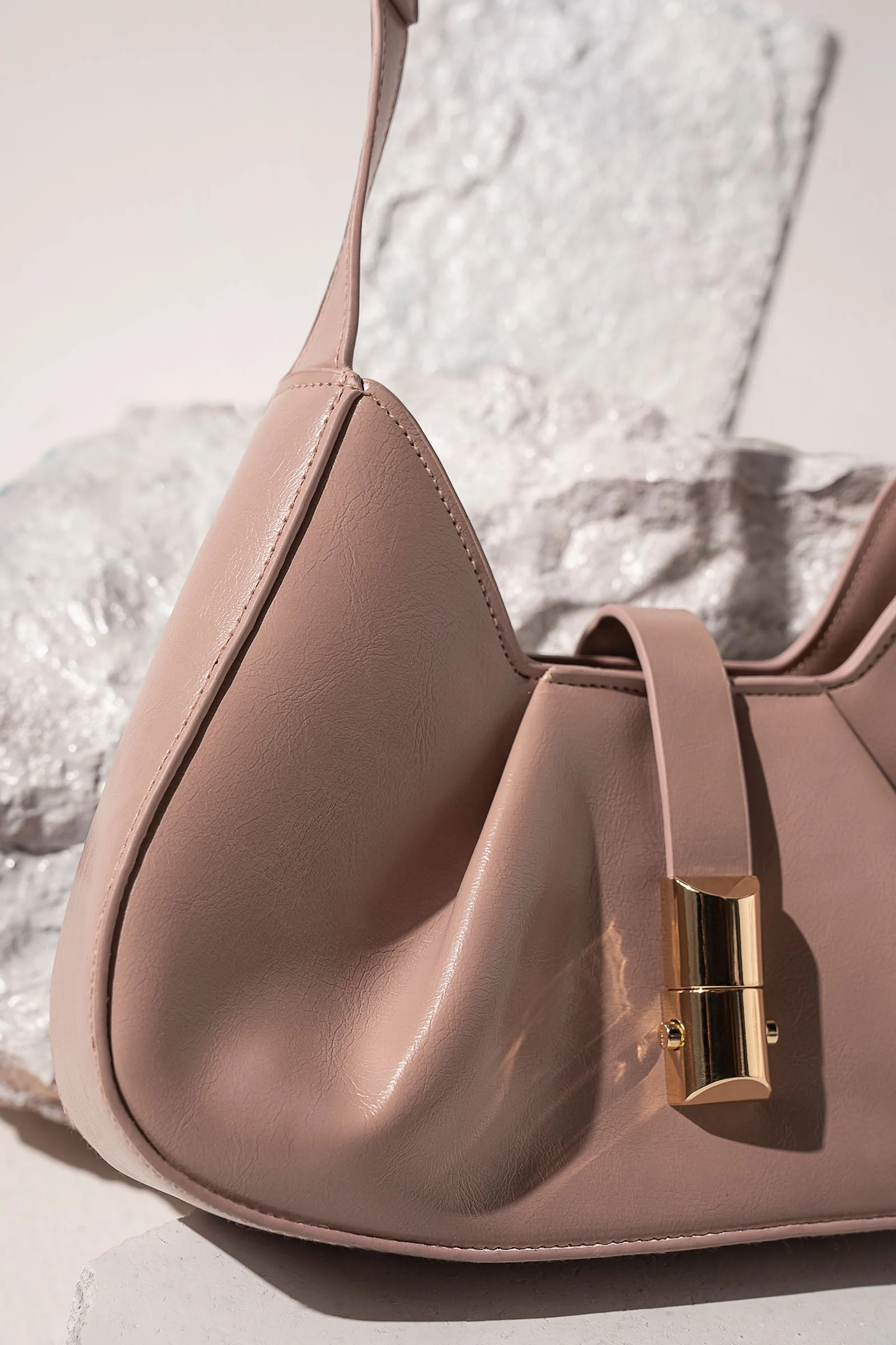 Fold-Pleat Shoulder Bag - Image 2