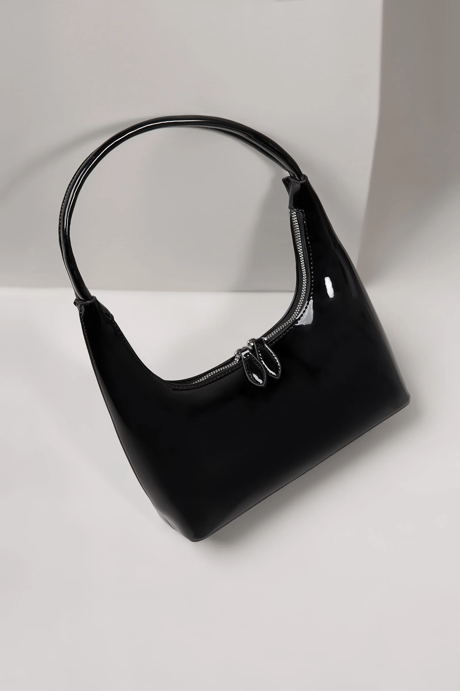 Patent Hobo Bag | ABG-S25-8B - Image 2