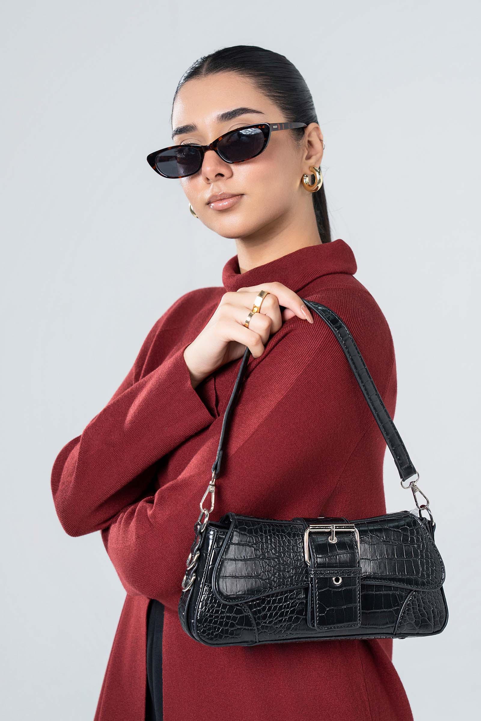 Belted Shoulder Bag