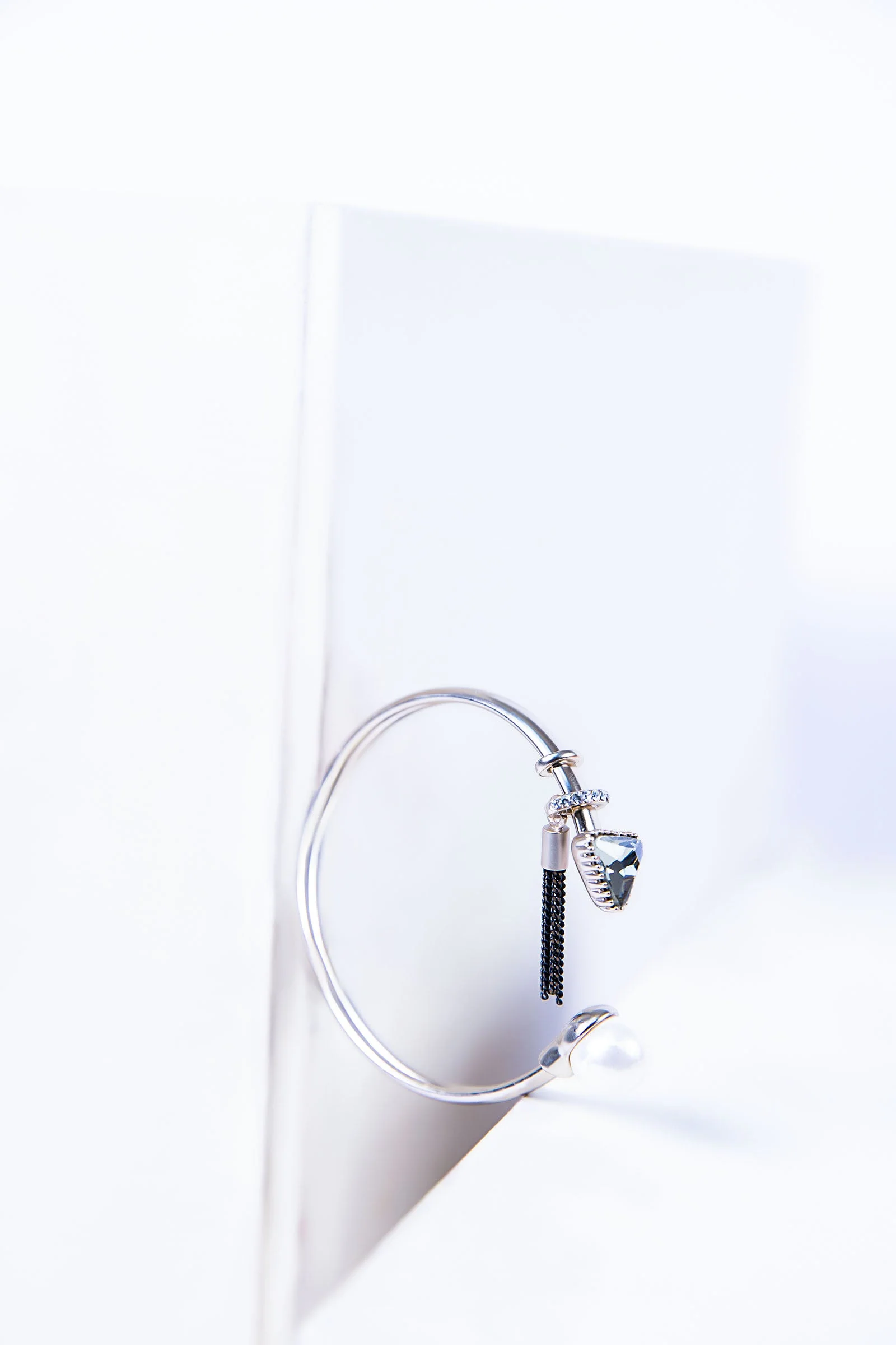 Tassel Open Cuff Bracelet - Image 2