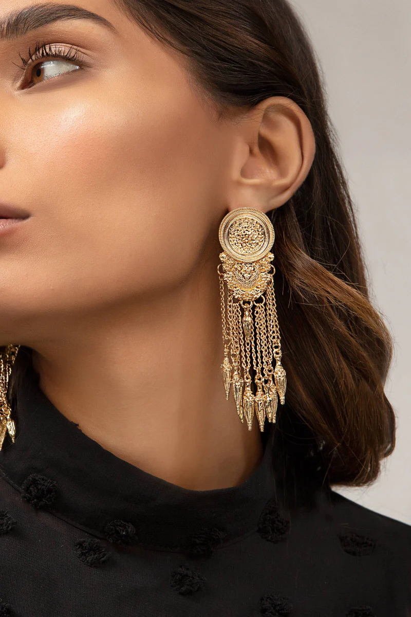 Earrings Gold AER-W21-014 - Image 2