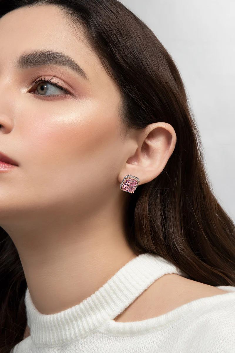 Earrings Pink AER-W21-029 - Image 2