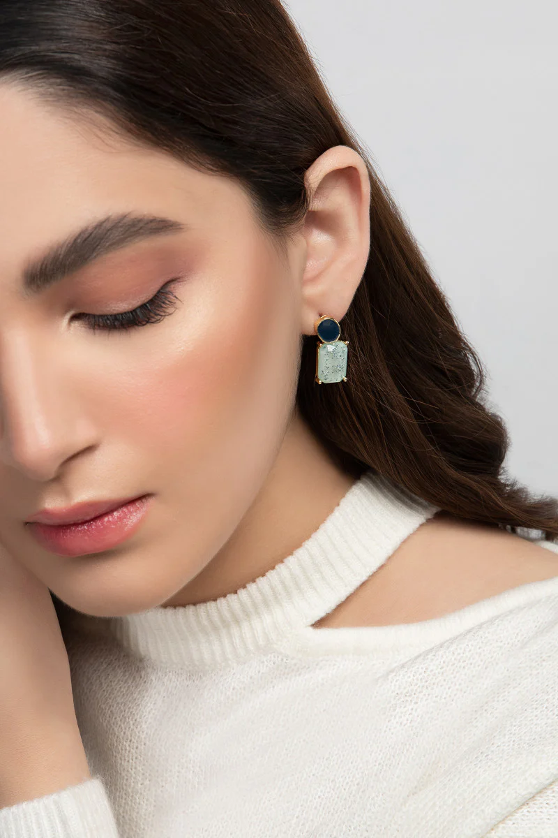 Earrings Blue AER-W21-033 - Image 2