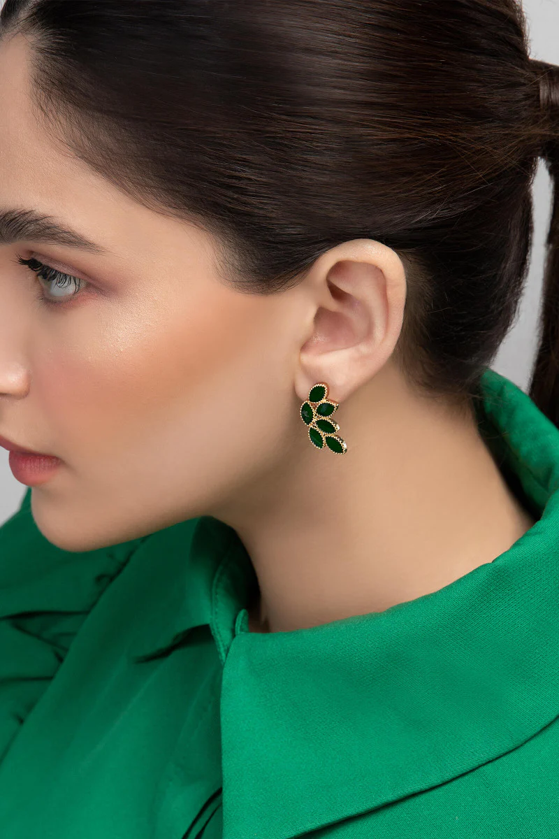 Earrings Green AER-W21-048 - Image 2