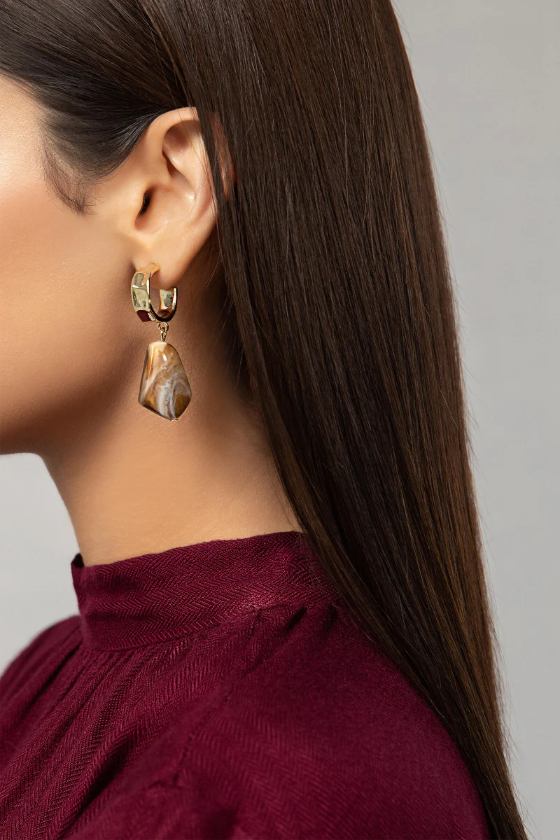 Earrings Brown AER-W21-061 - Image 2