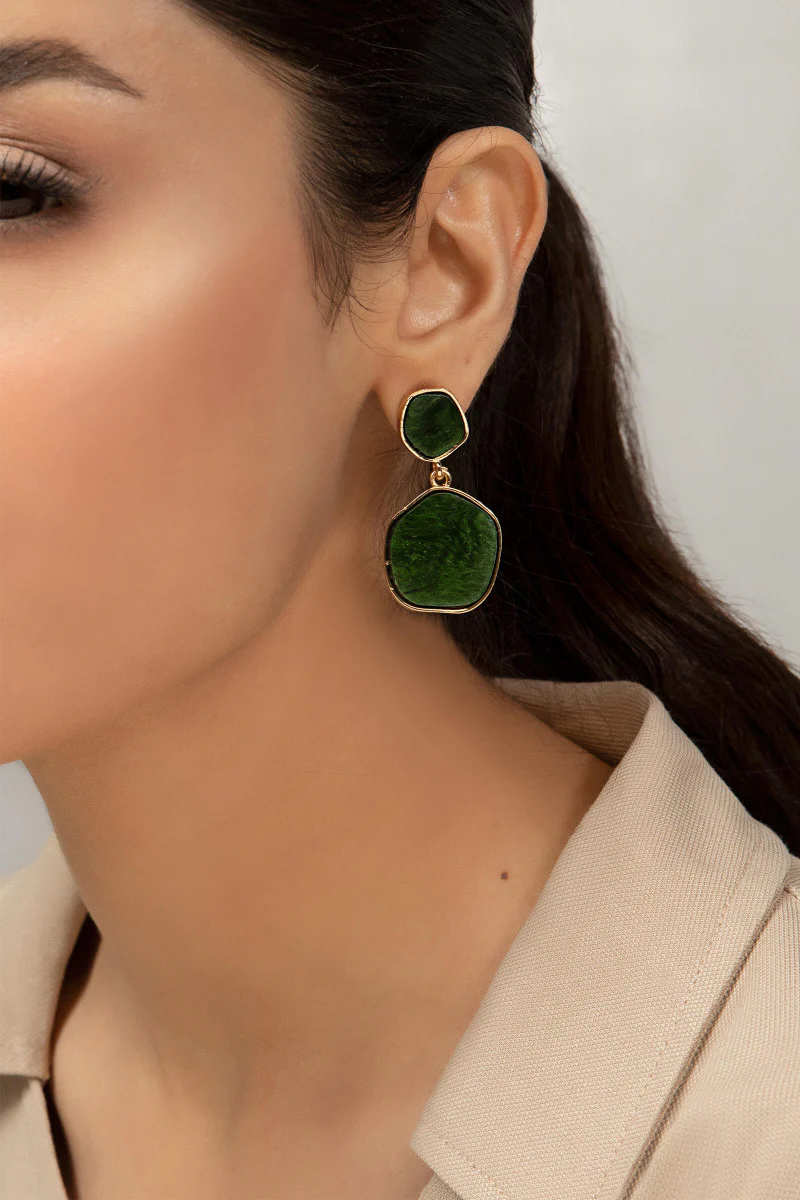 Earrings Green AER-W21-074 - Image 2