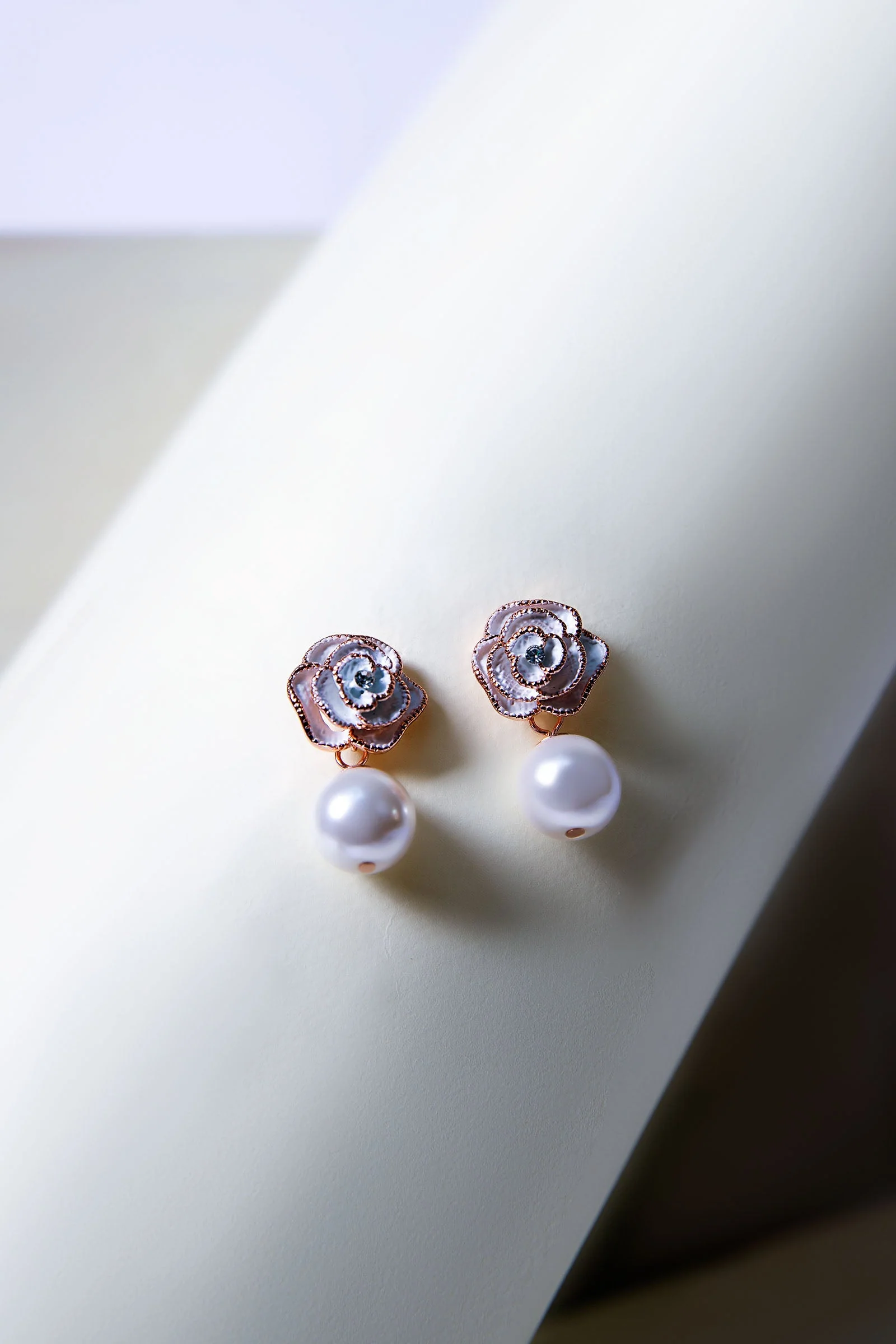 Floral Drop Earrings - Image 2