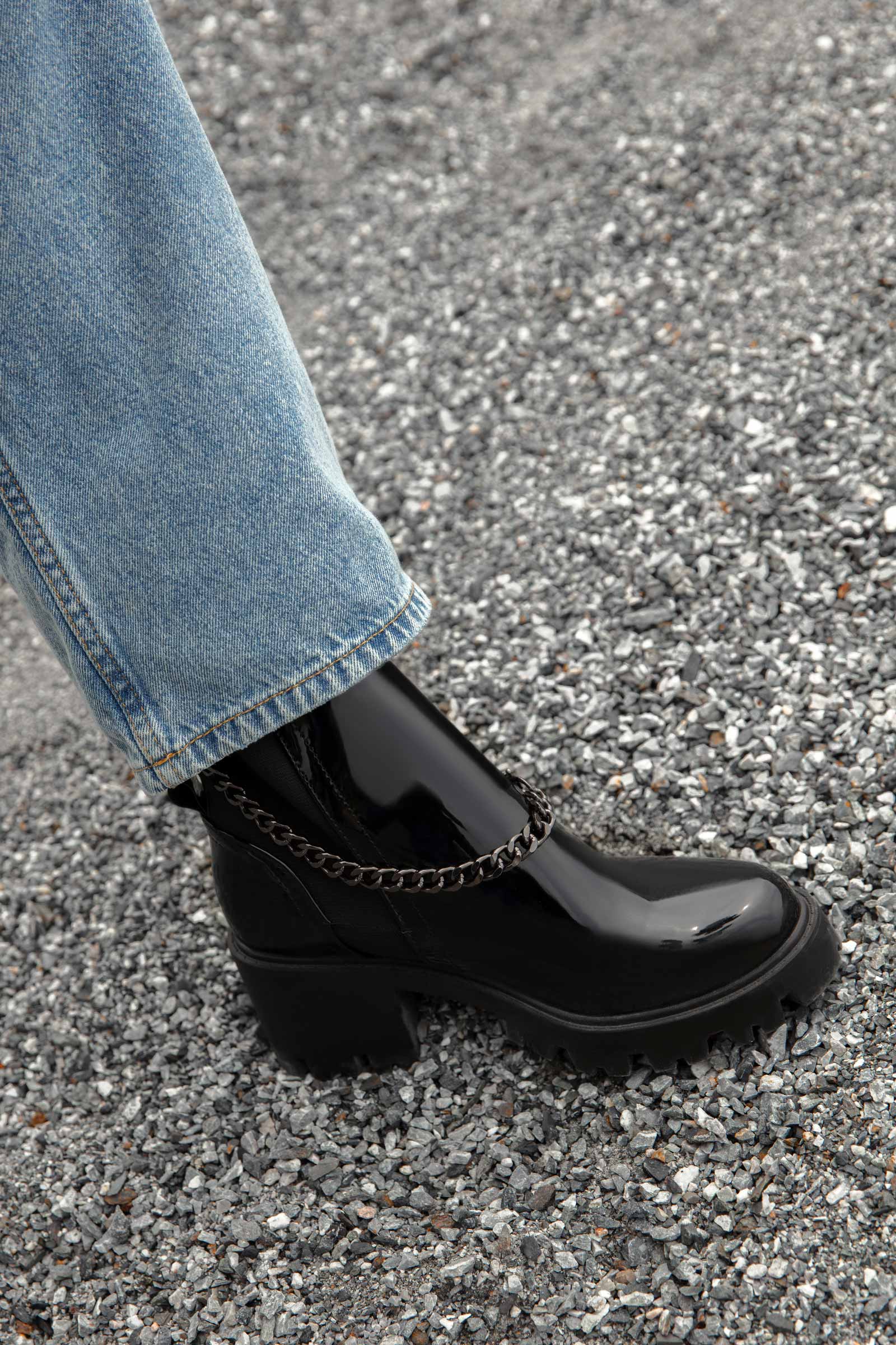 Long Patent Chain Boots - Image 2