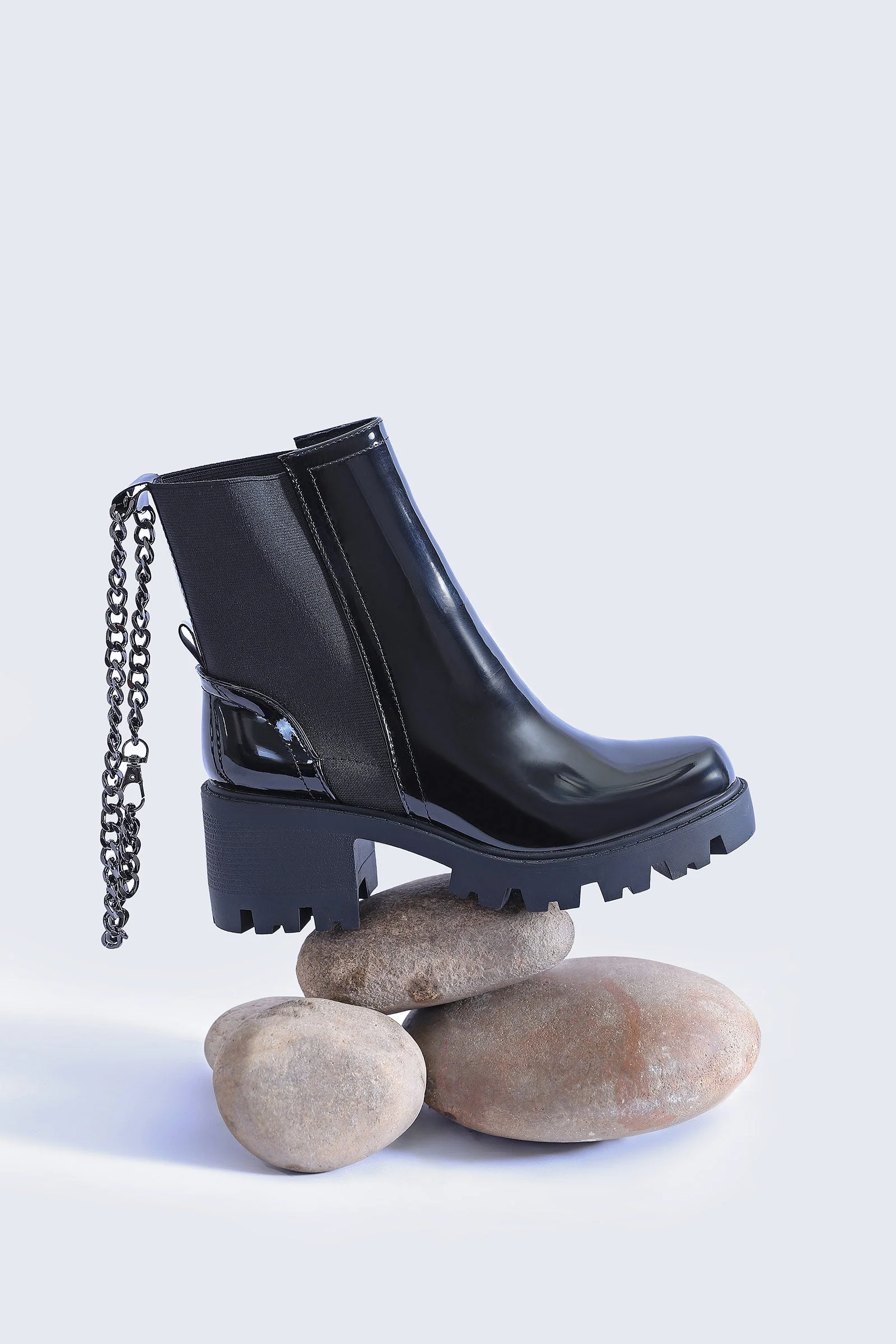 Long Patent Chain Boots - Image 3