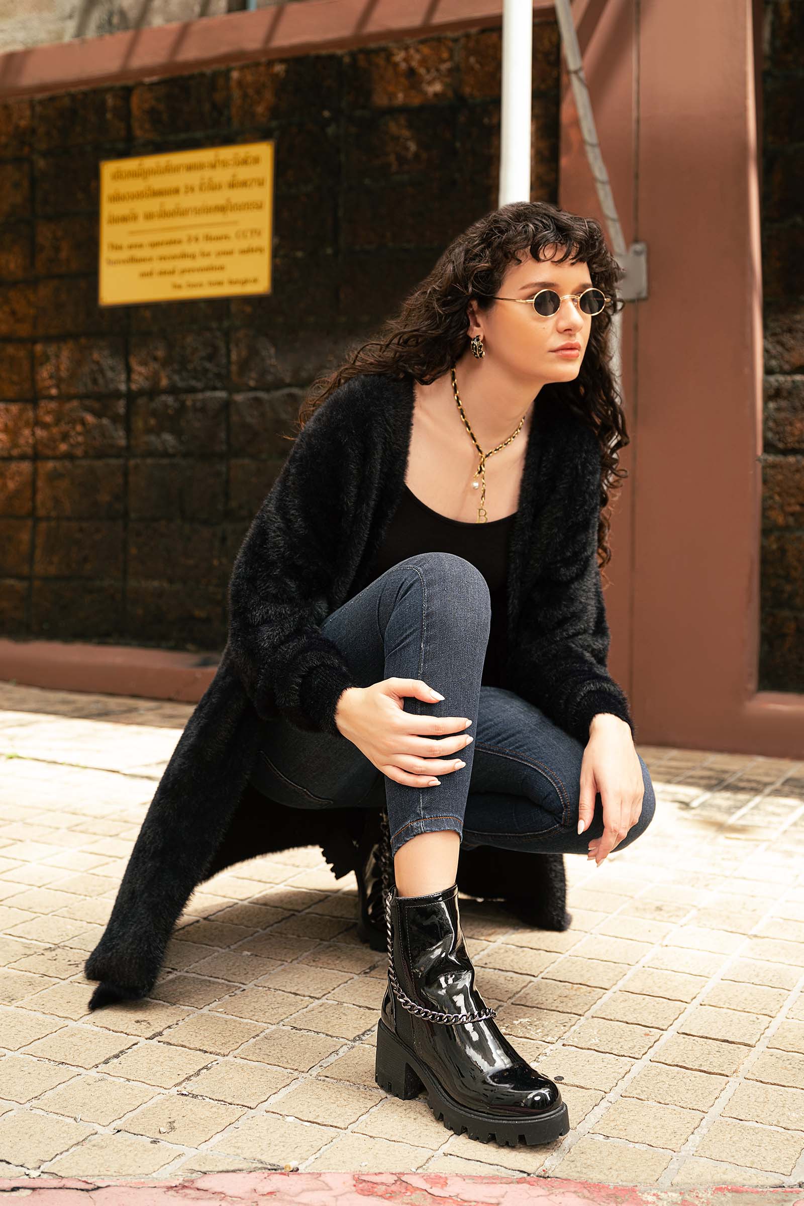 Long Patent Chain Boots - Image 5