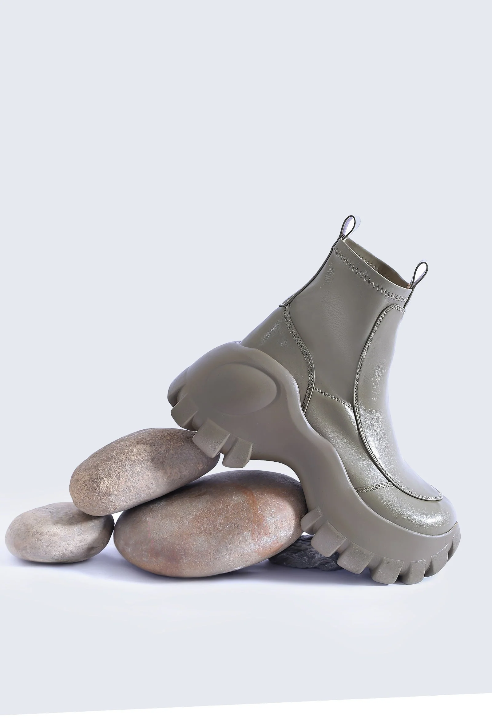 Eggshell Ankle Boots - Image 5
