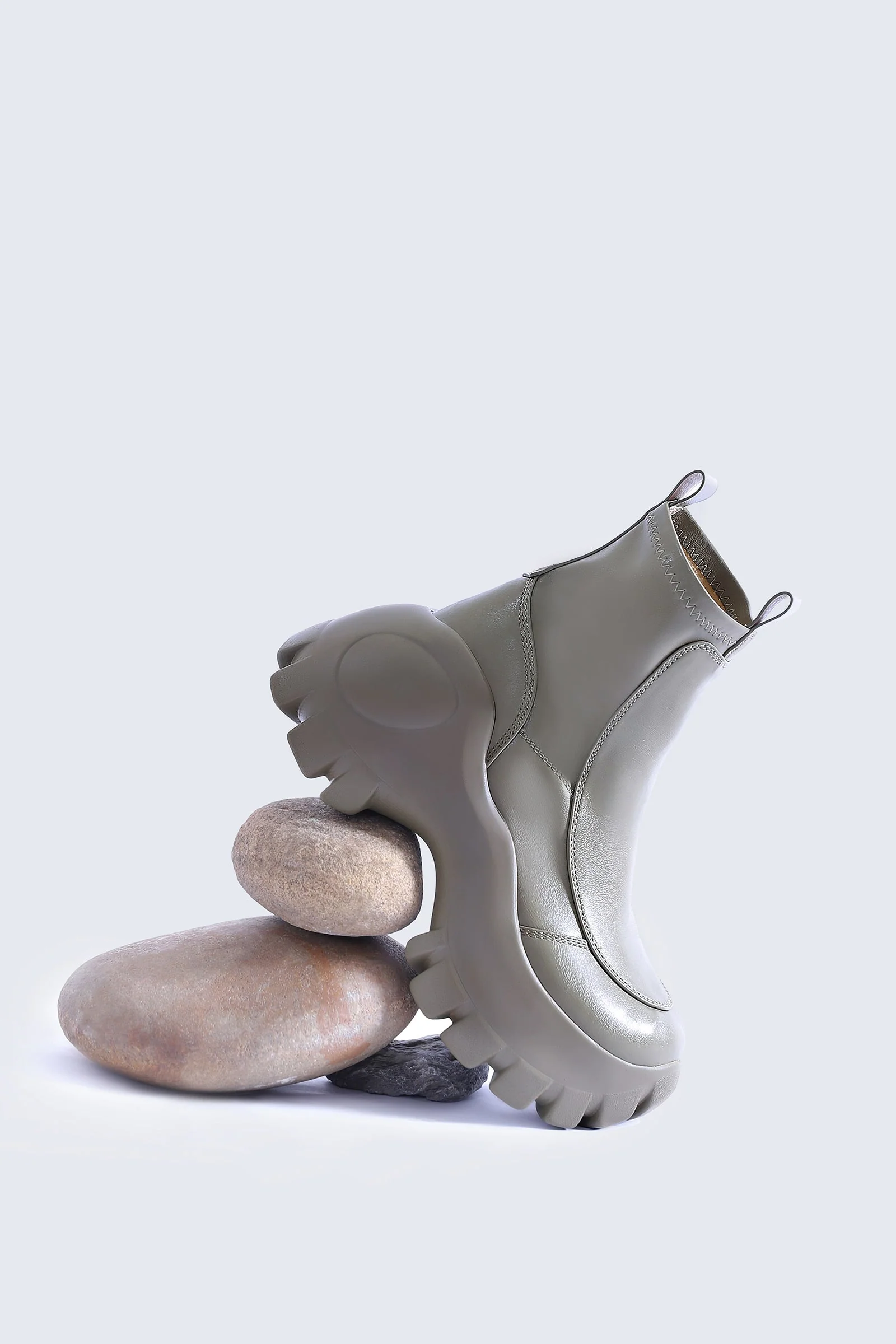 Eggshell Ankle Boots - Image 6