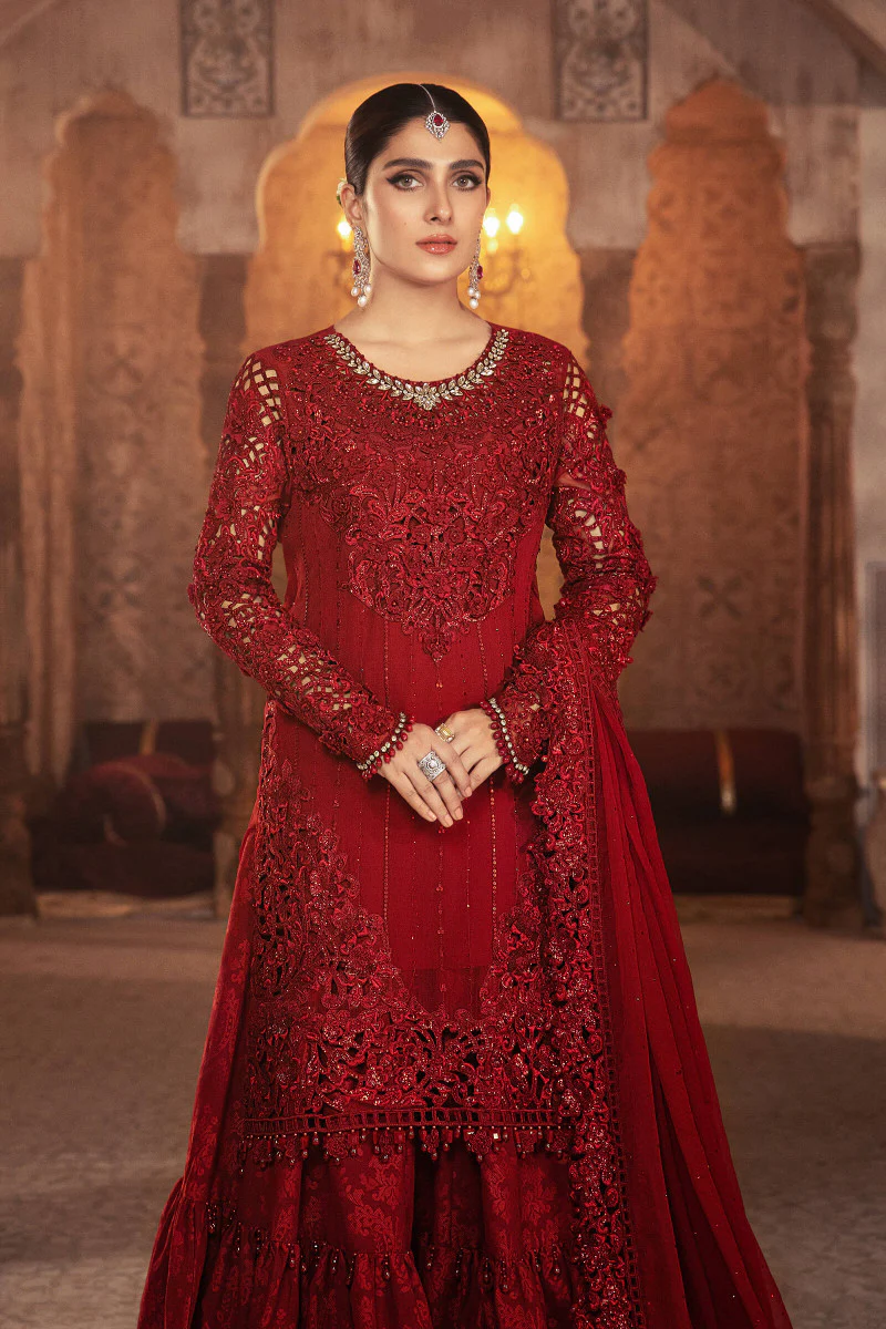 Unstitched MBROIDERED - Ruby Red (BD-2305) - Image 2