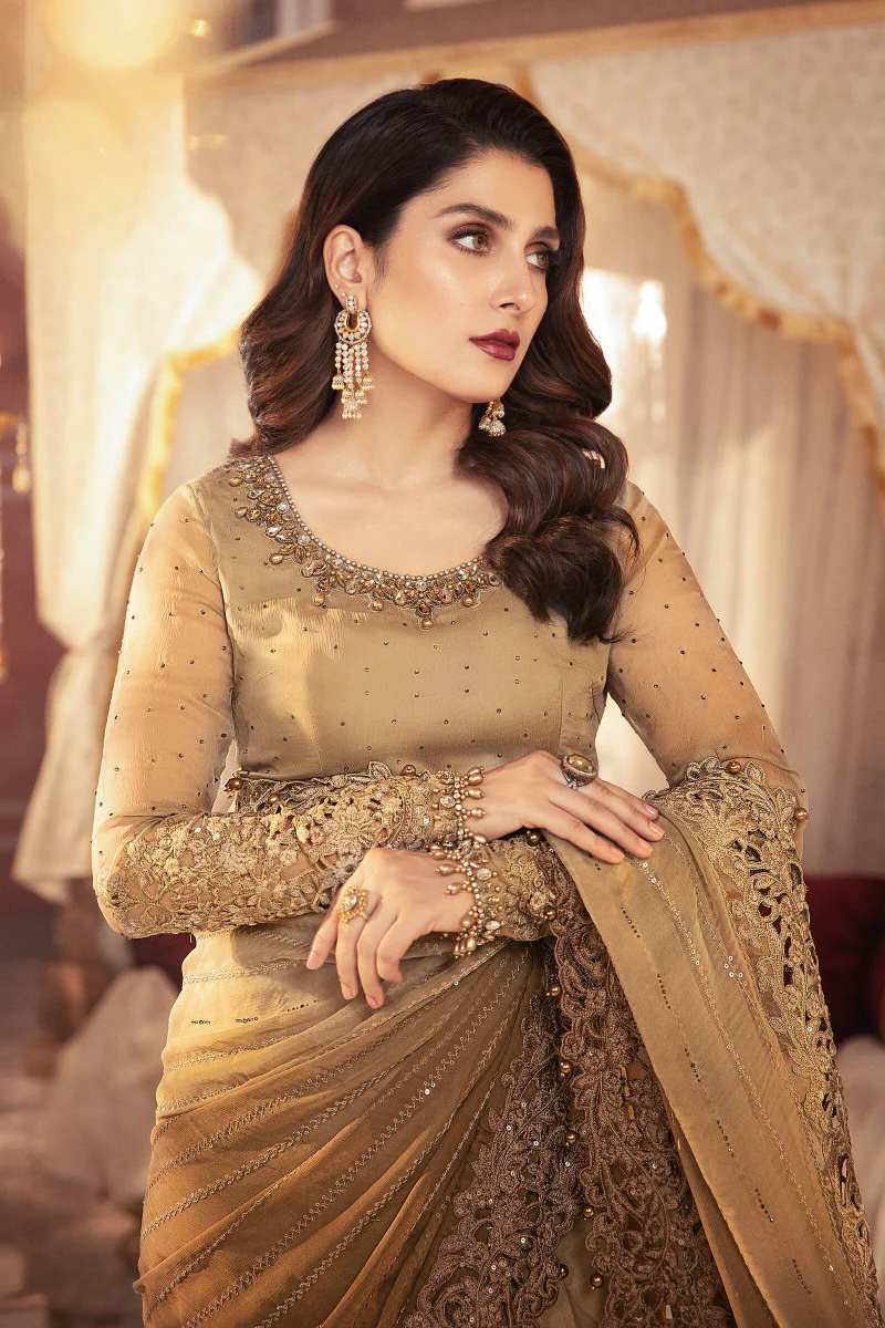 Unstitched MBROIDERED - Chocolate Cappuccino (BD-2306) - Image 2