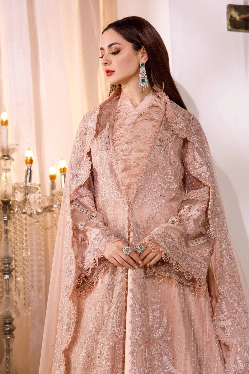Unstitched MBROIDERED - Ash Pink (BD-2505) - Image 2