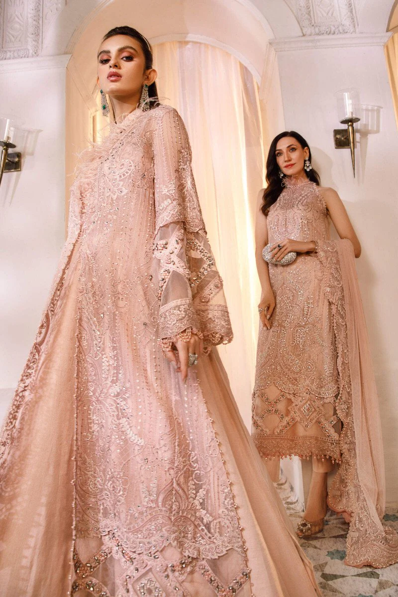Unstitched MBROIDERED - Ash Pink (BD-2505) - Image 4