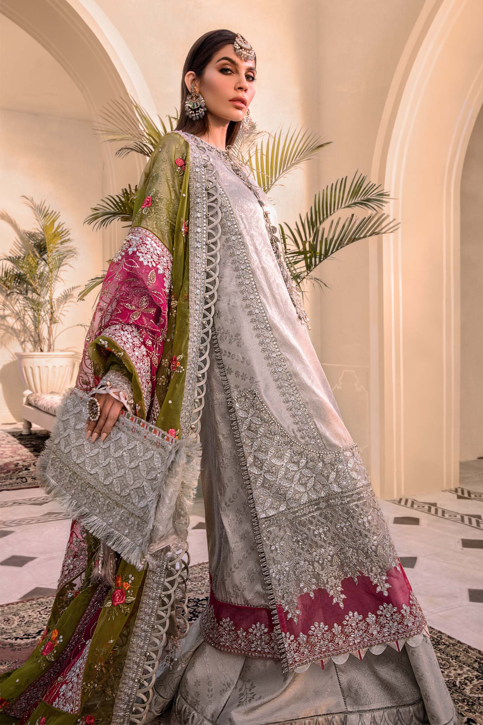 Unstitched MBROIDERED - Silver BD-2601 - Image 8