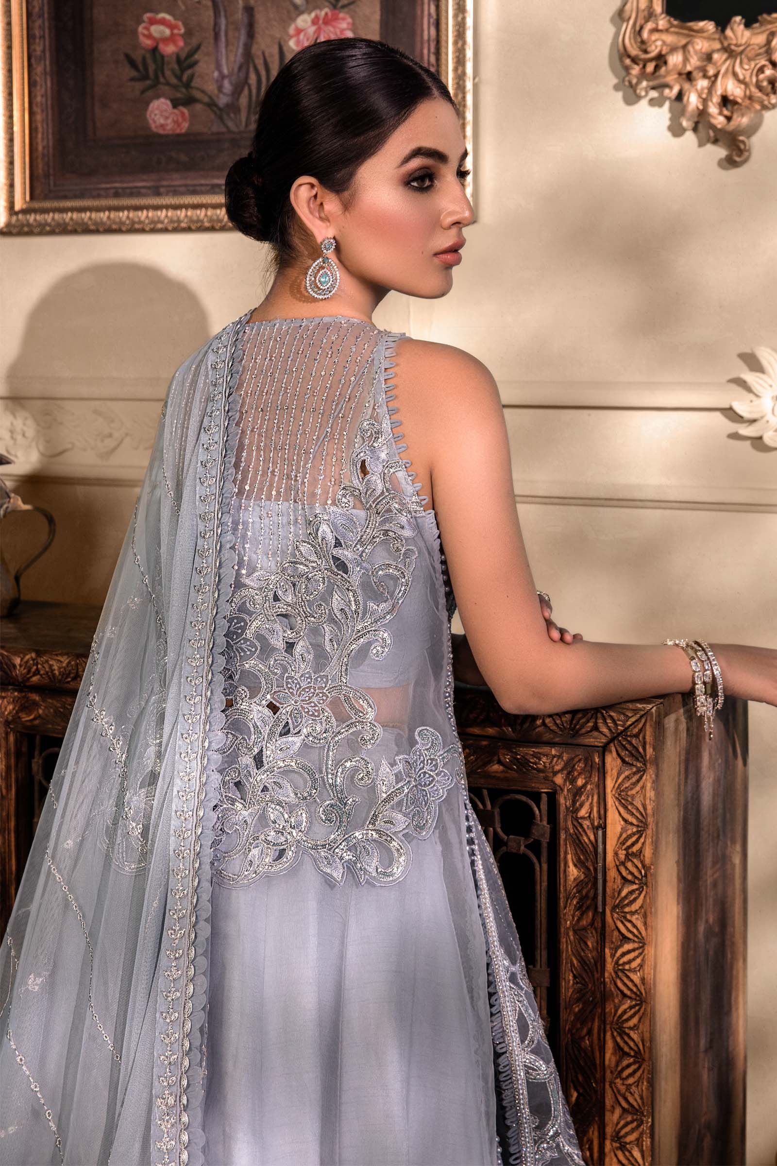 Unstitched MBROIDERED - Ice Blue BD-2603 - Image 6