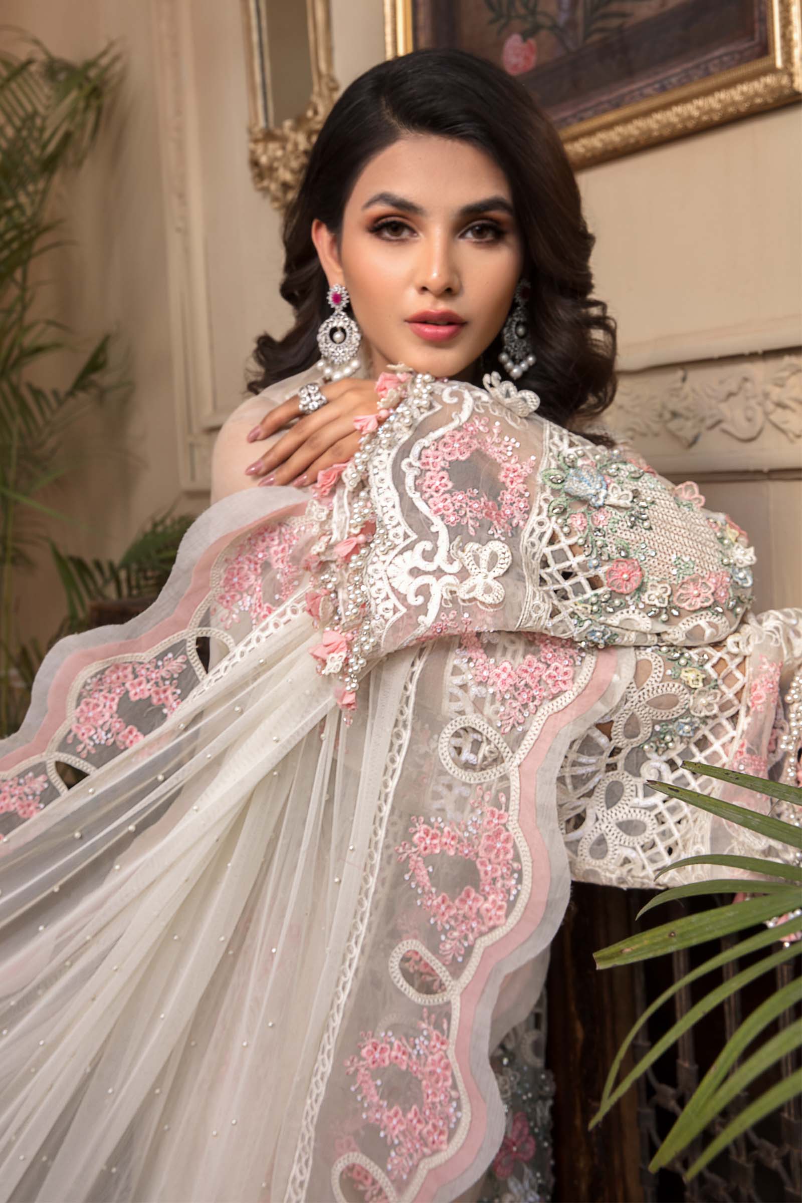 Unstitched MBROIDERED - Off White BD-2604 - Image 2