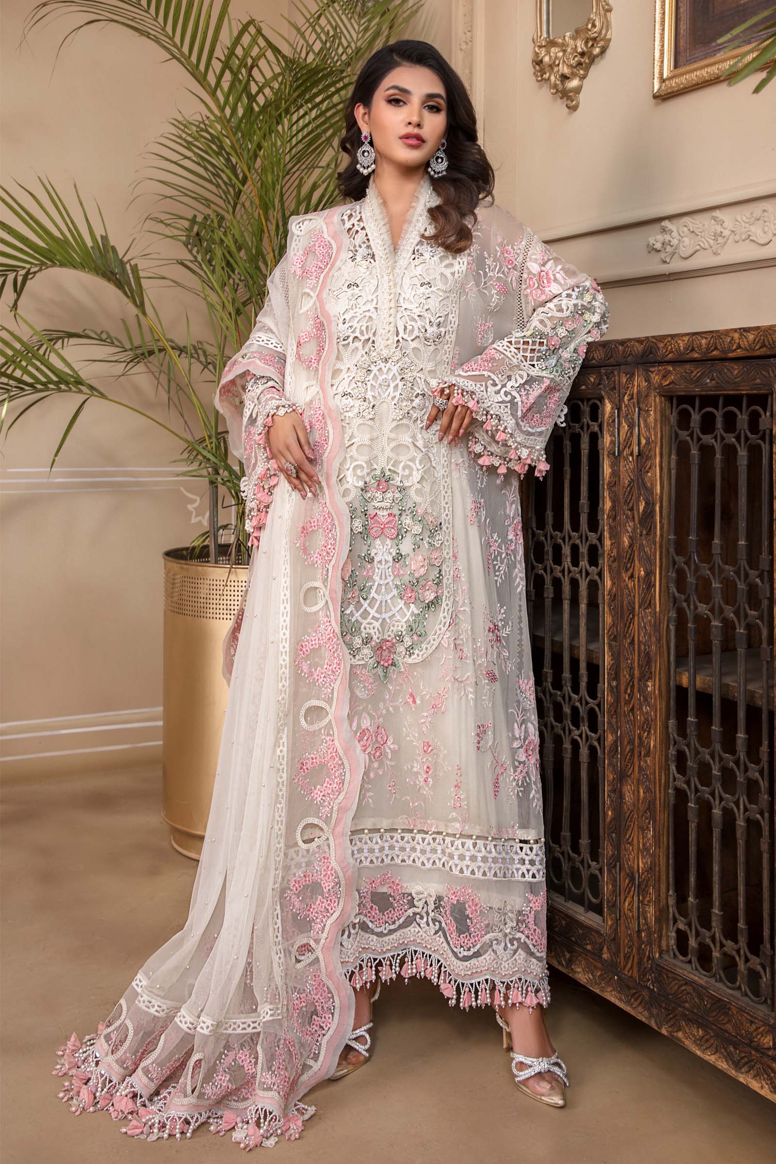 Unstitched MBROIDERED - Off White BD-2604 - Image 4