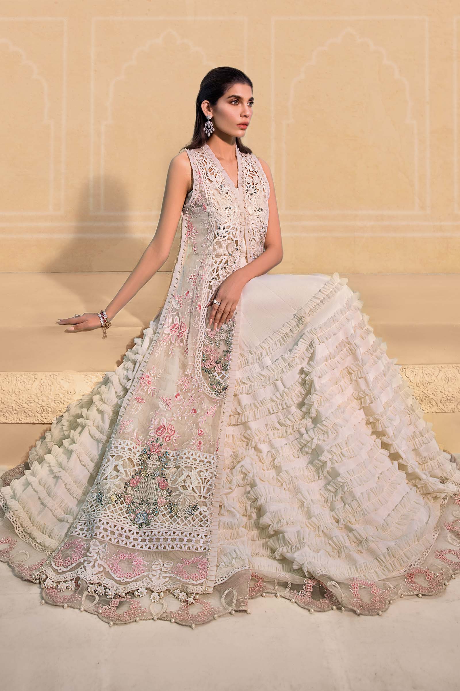Unstitched MBROIDERED - Off White BD-2604 - Image 7