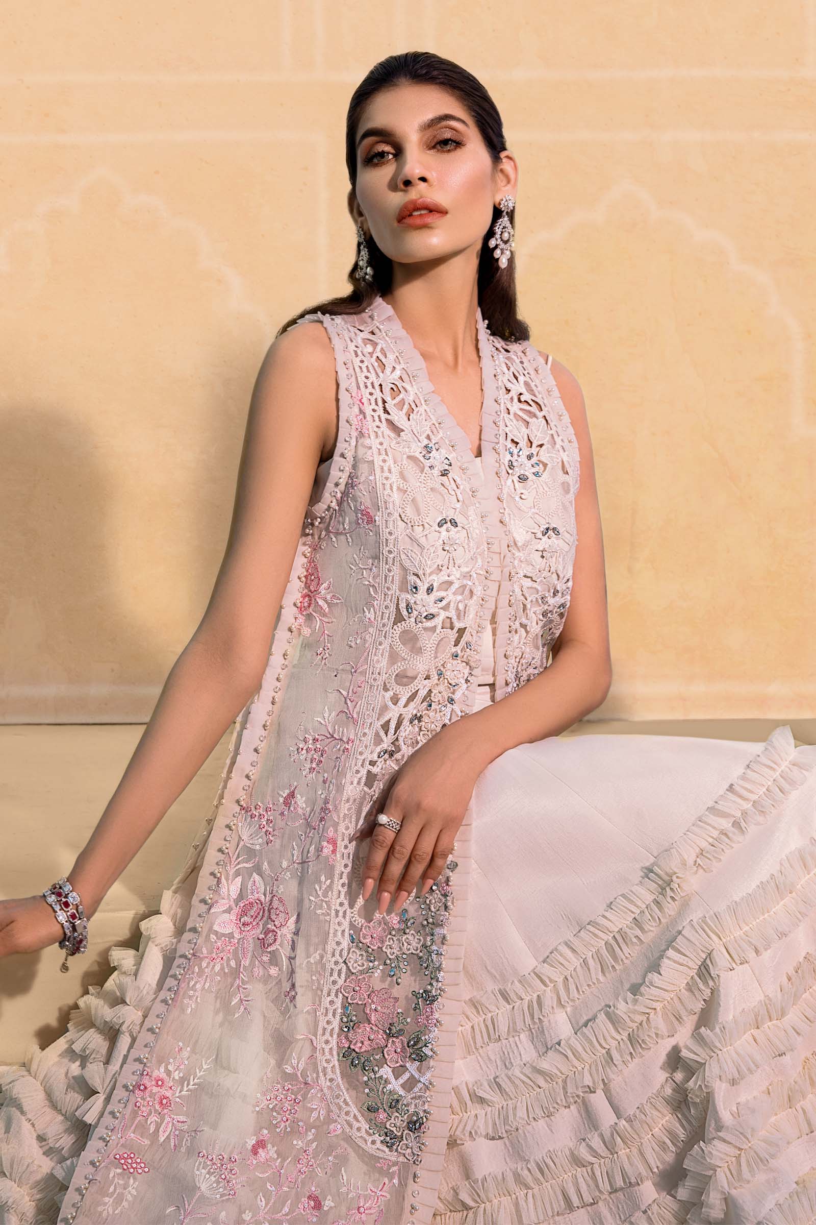 Unstitched MBROIDERED - Off White BD-2604 - Image 8