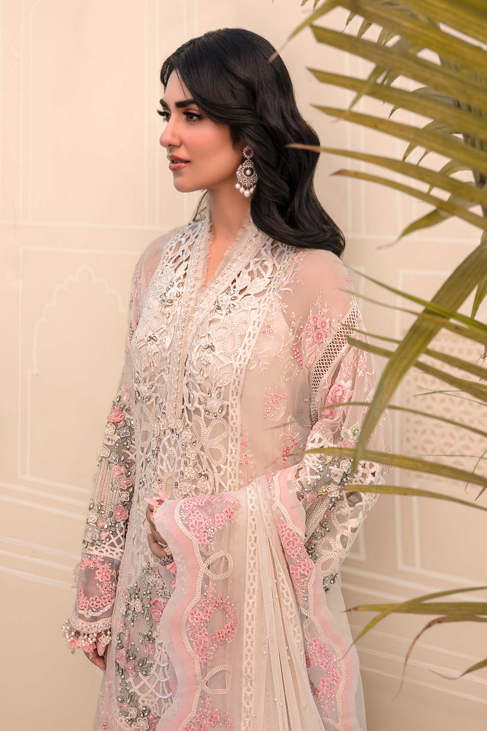 Unstitched MBROIDERED - Off White BD-2604 - Image 9