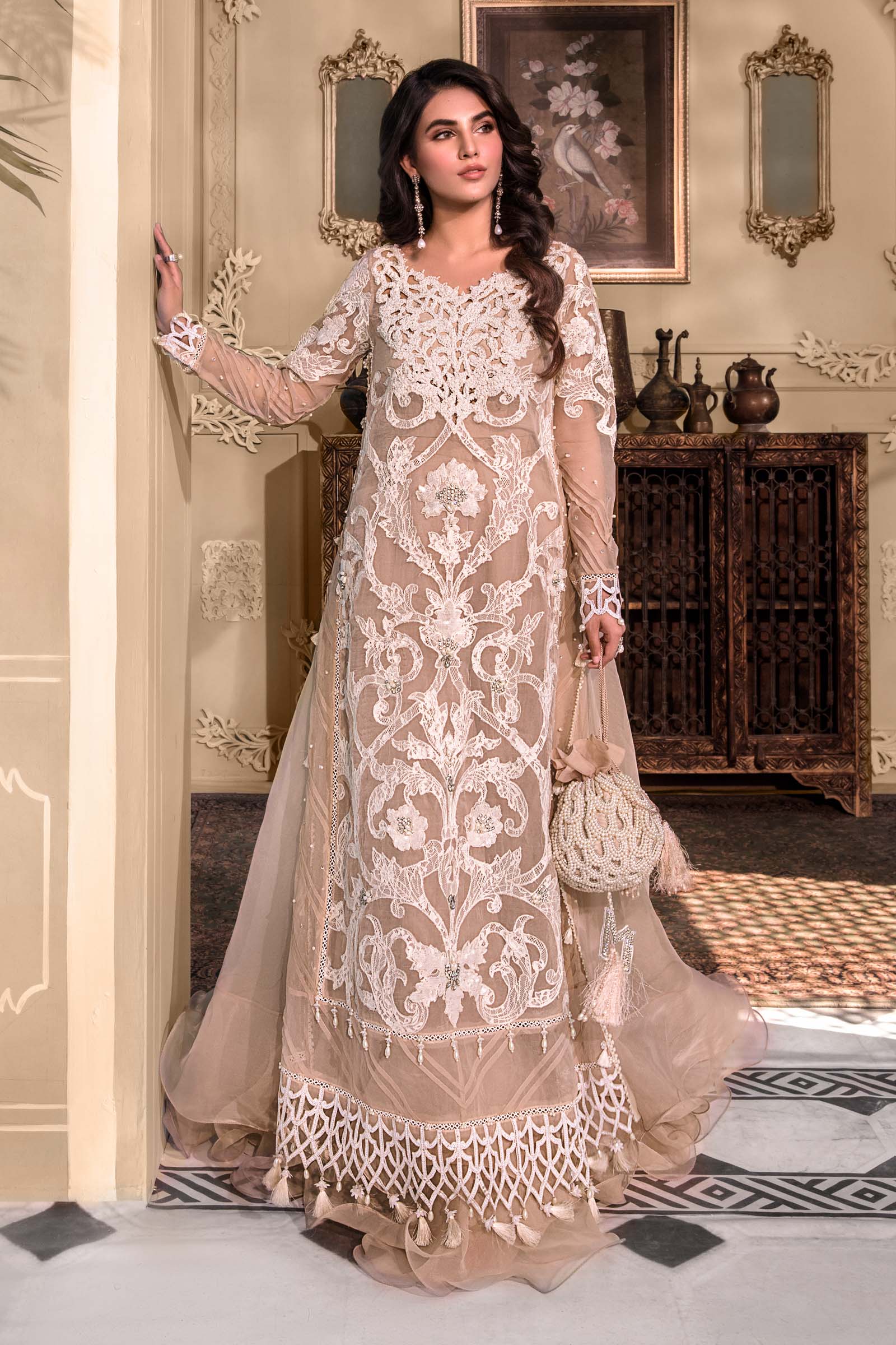 Unstitched MBROIDERED - Pink BD-2608 - Image 3