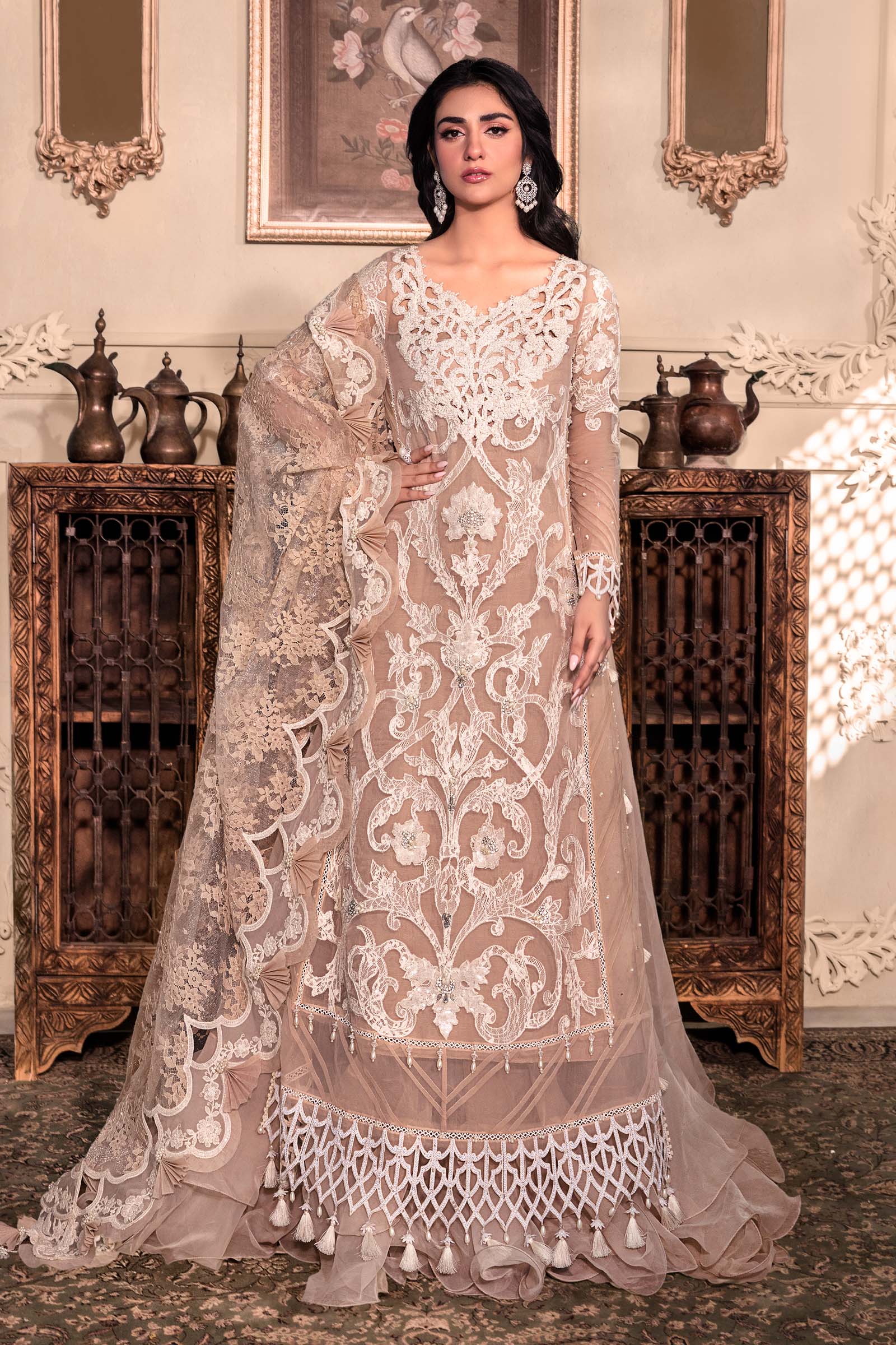 Unstitched MBROIDERED - Pink BD-2608 - Image 4