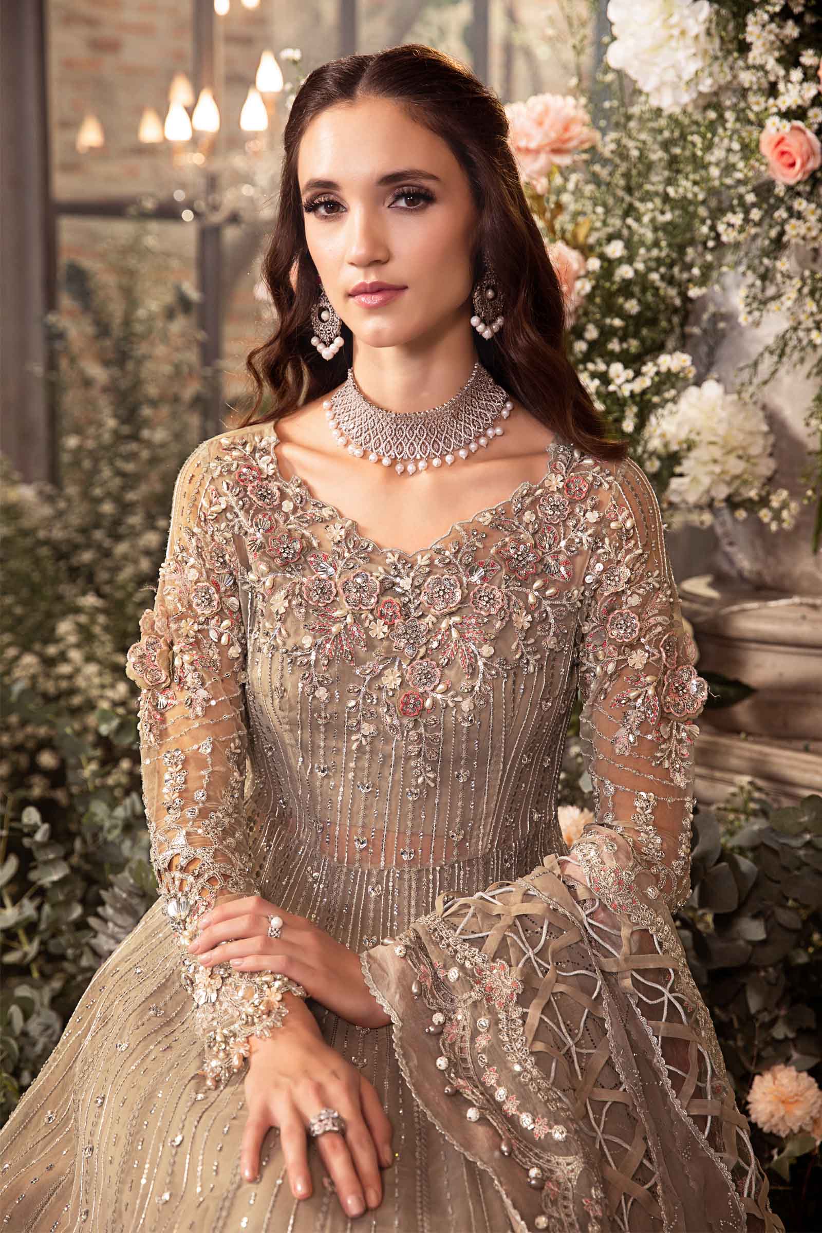 Unstitched Mbroidered | Grey BD-2703 - Image 3