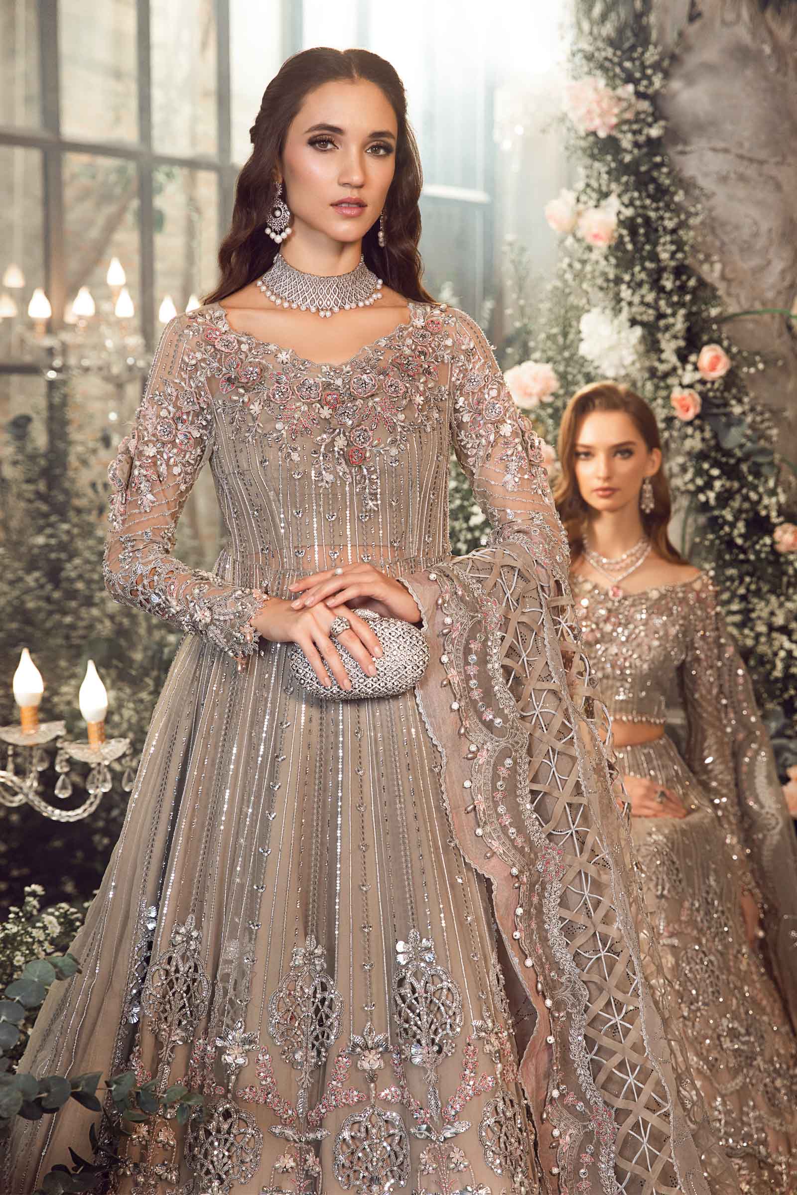 Unstitched Mbroidered | Grey BD-2703 - Image 5