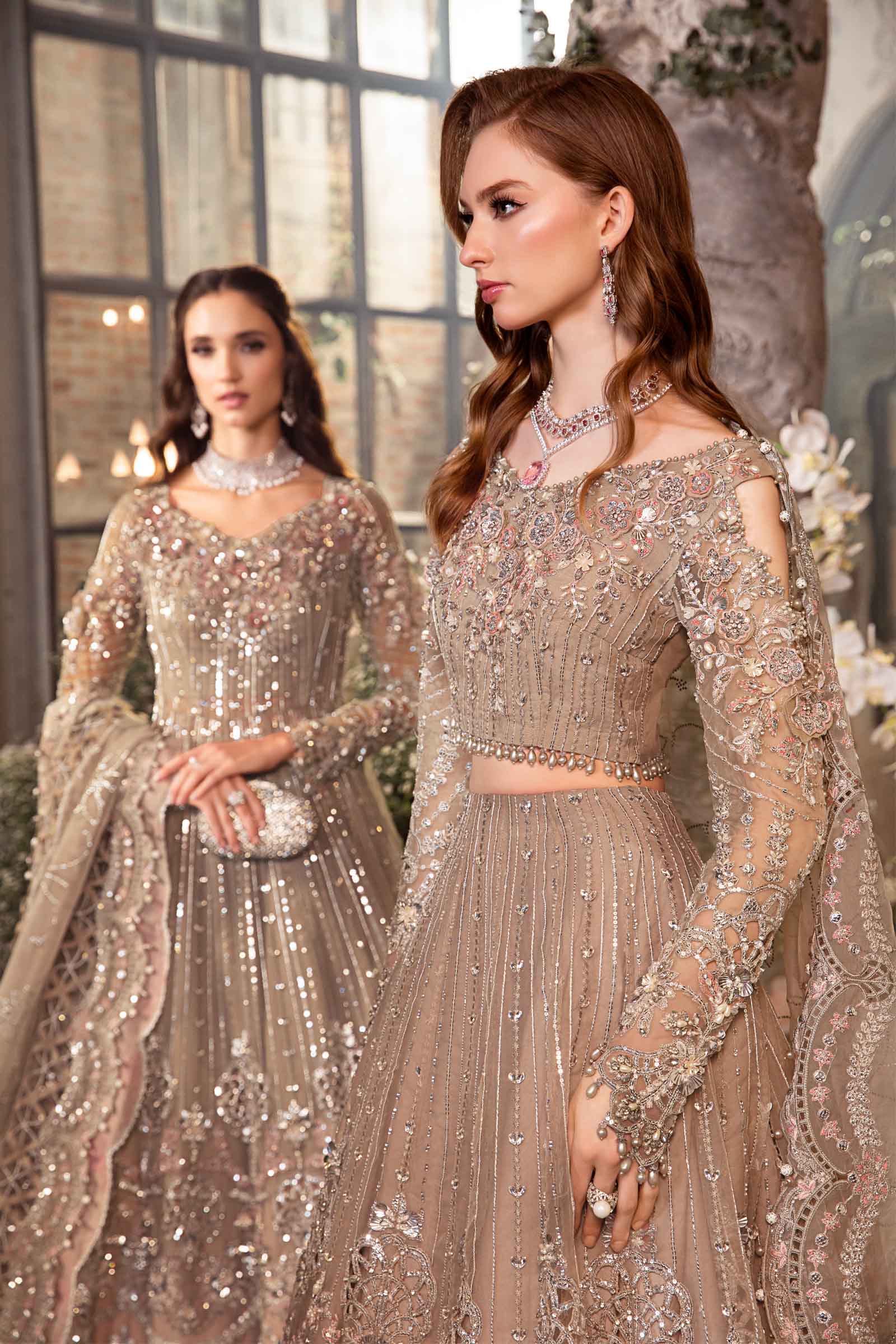 Unstitched Mbroidered | Grey BD-2703 - Image 7