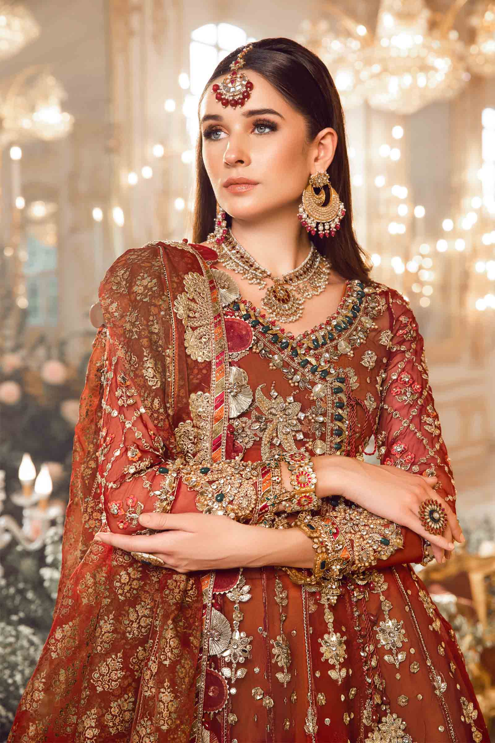 Unstitched Mbroidered | Maroon BD-2705 - Image 2