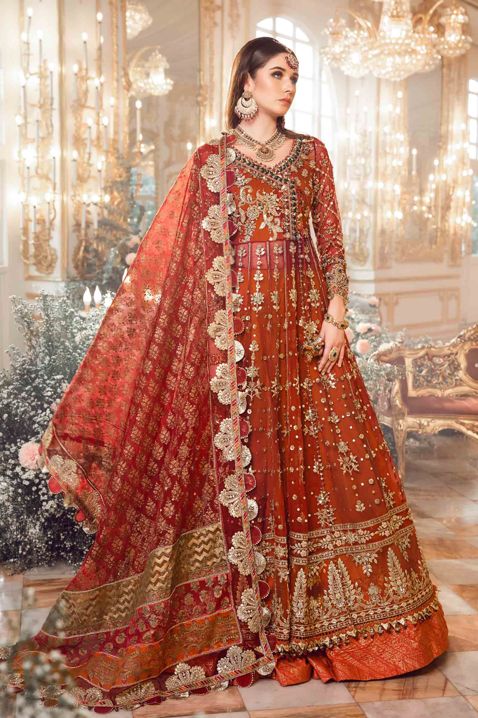 Unstitched Mbroidered | Maroon BD-2705 - Image 5